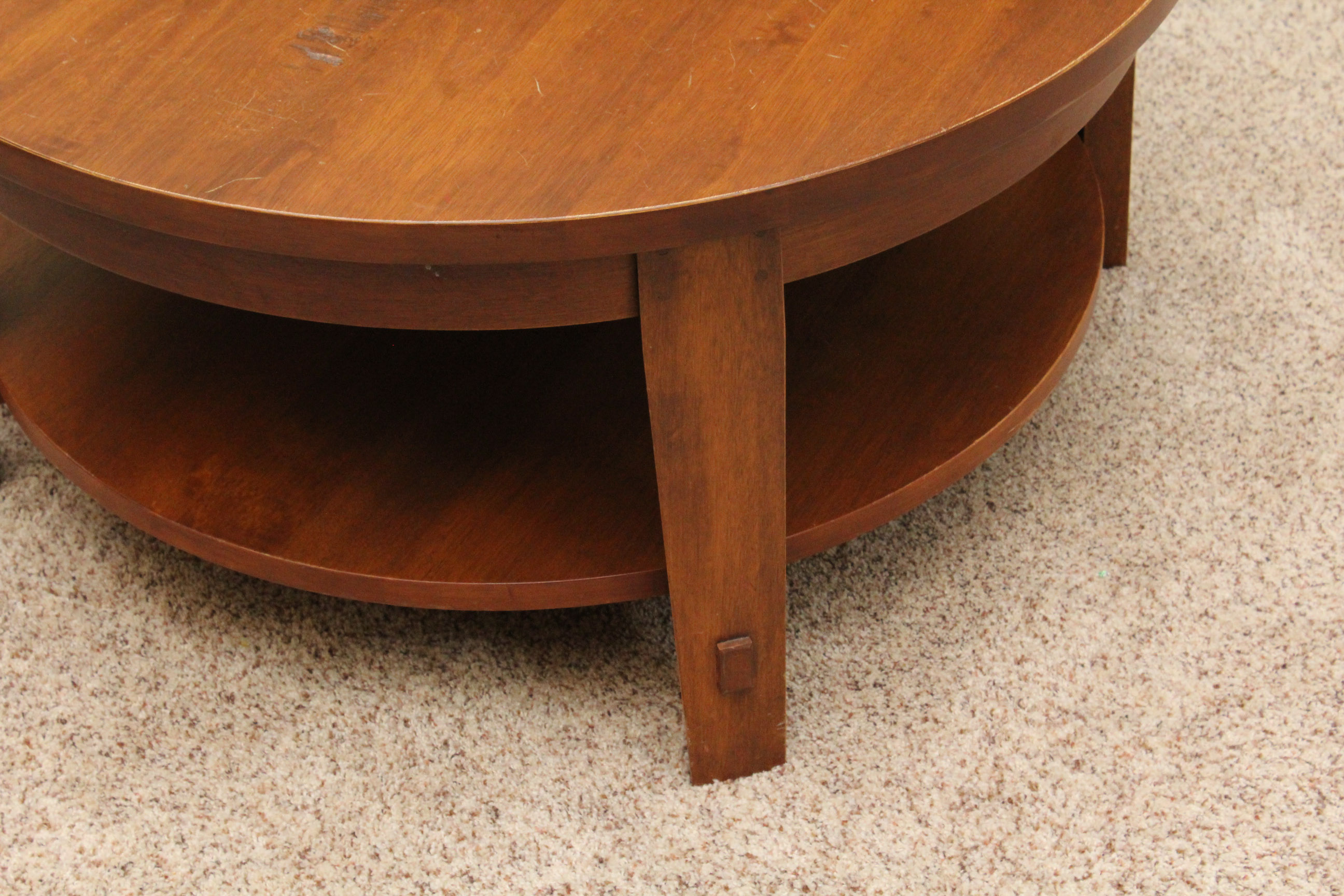 Contemporary Pottery Barn Wooden Coffee Table