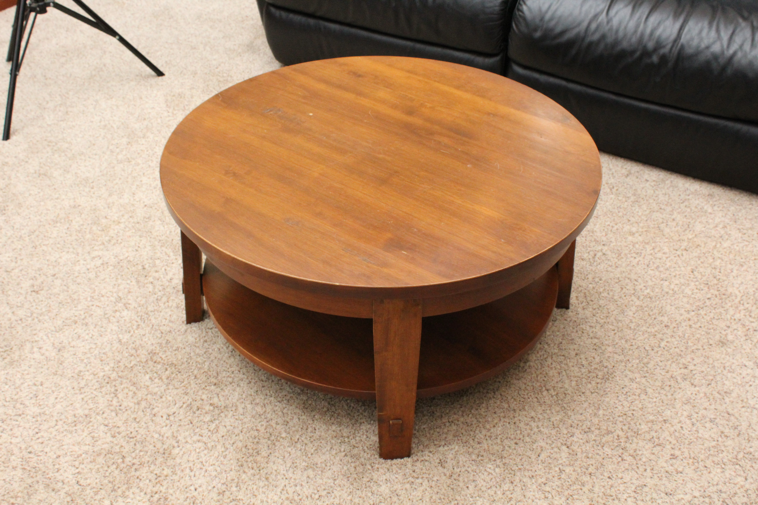 Contemporary Pottery Barn Wooden Coffee Table