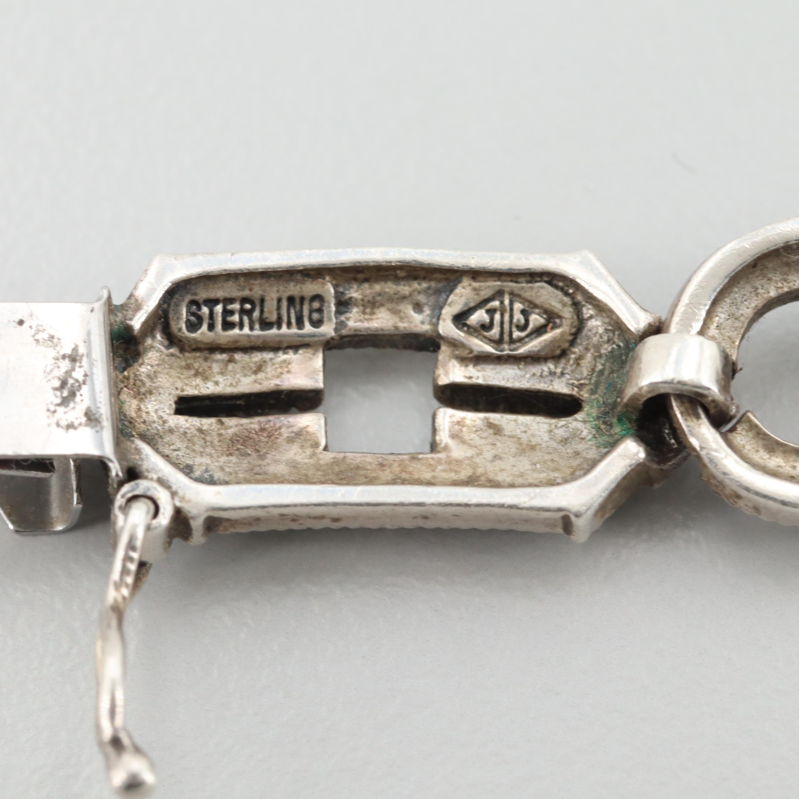 Judith Jack Sterling Silver Marcasite Necklace