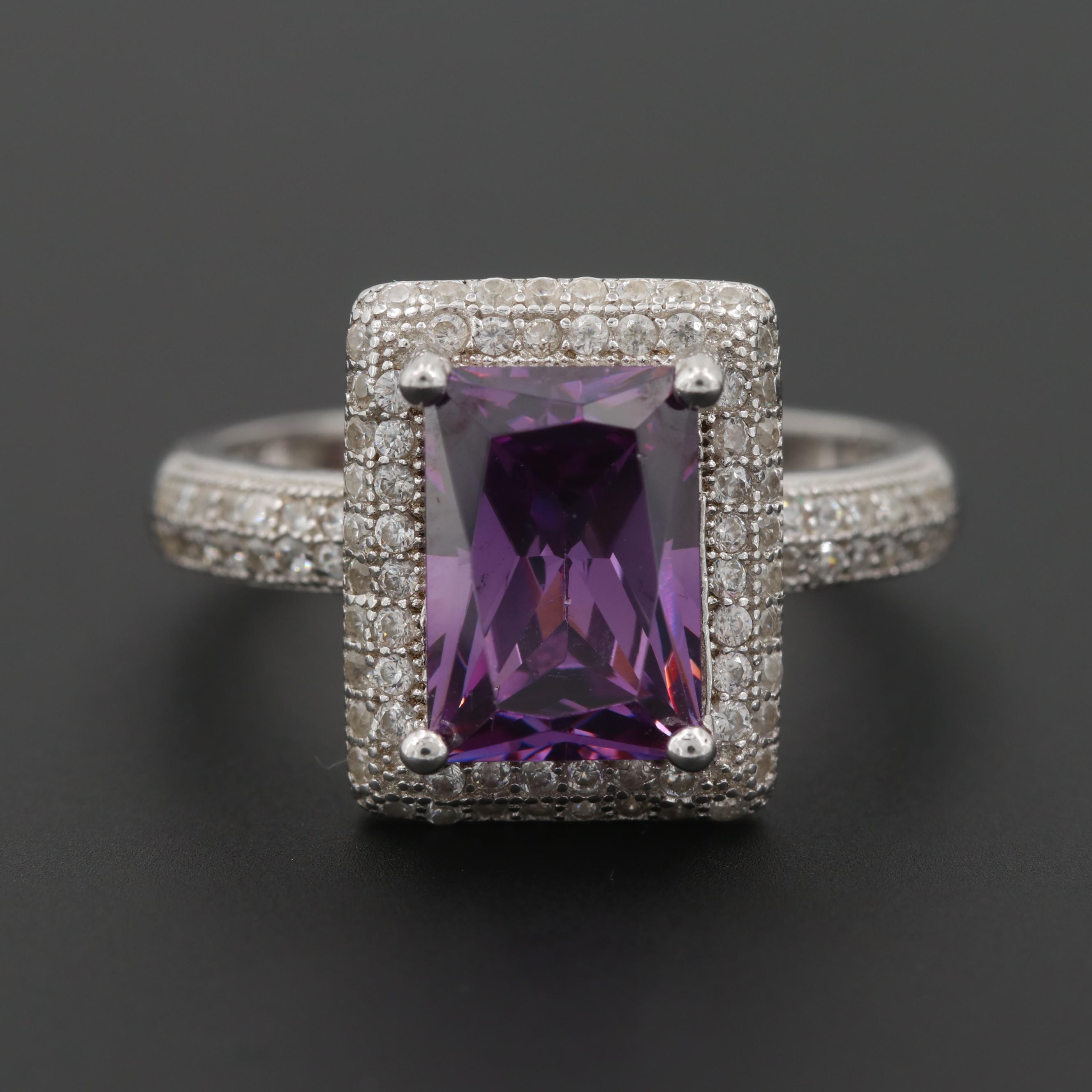 Sterling Silver Cubic Zirconia Ring