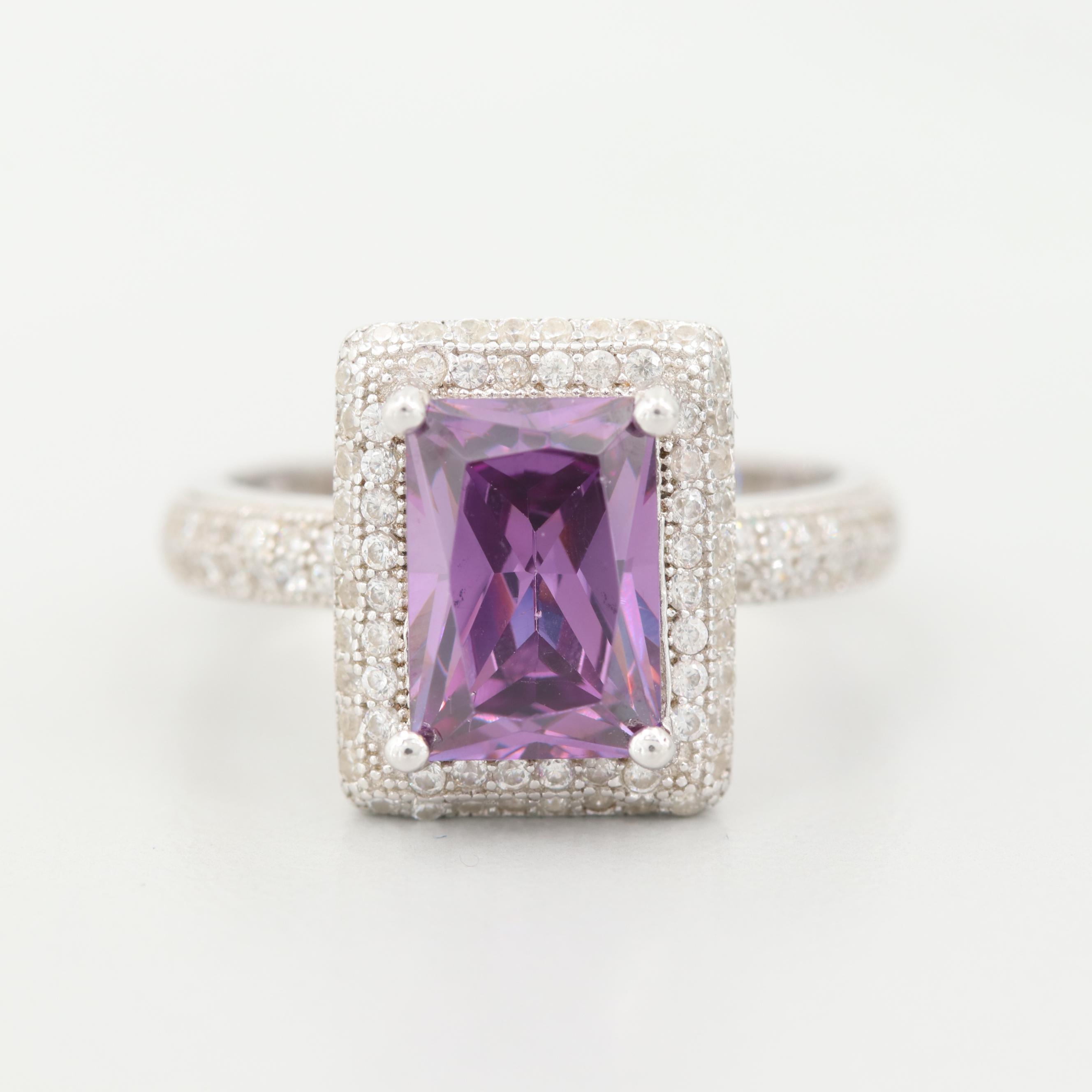 Sterling Silver Cubic Zirconia Ring