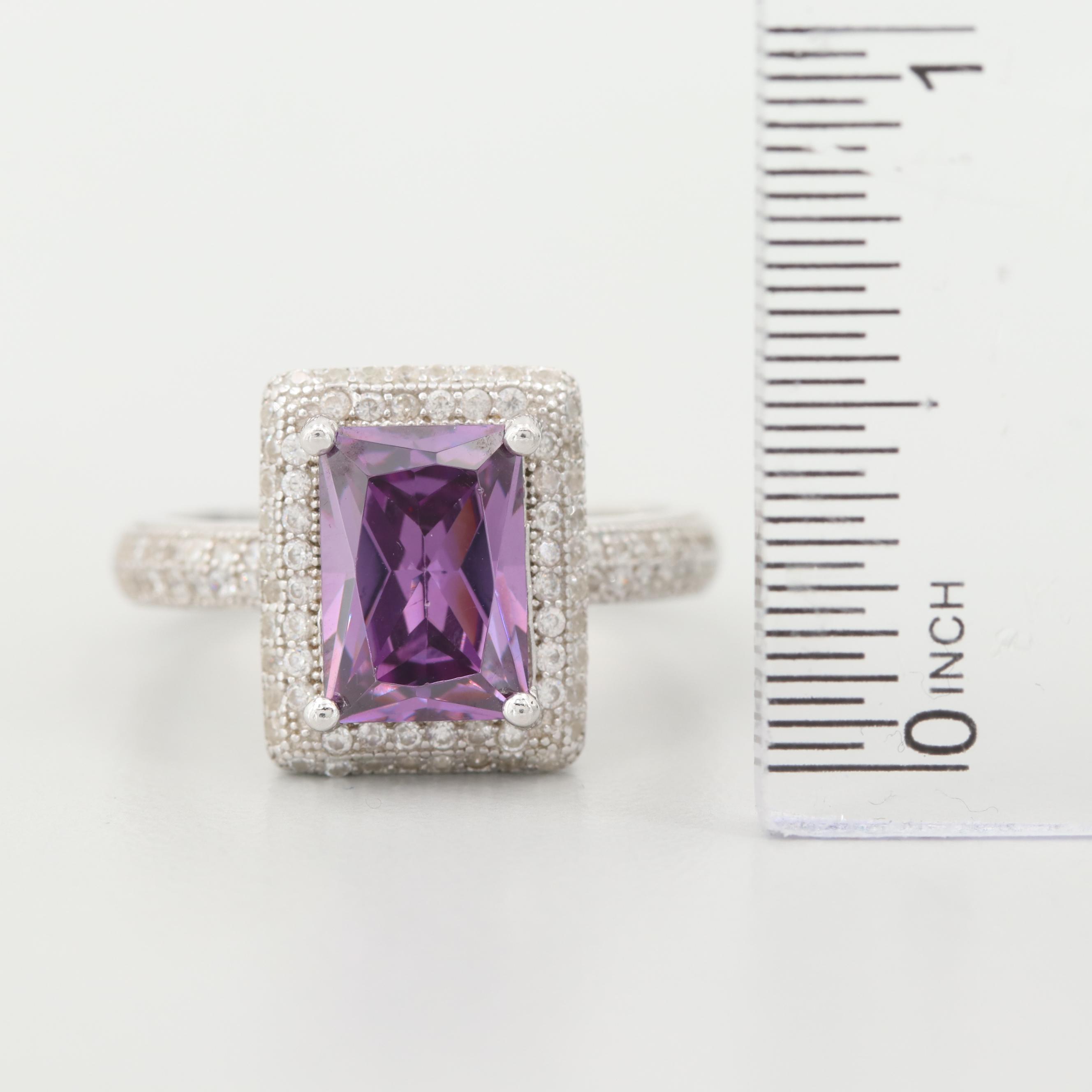 Sterling Silver Cubic Zirconia Ring