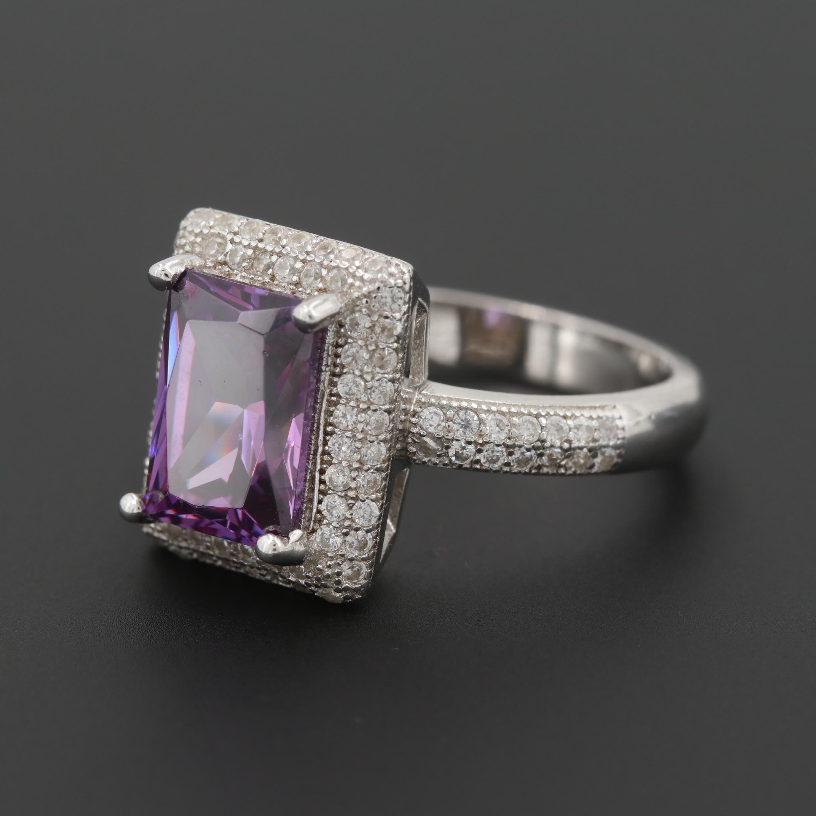 Sterling Silver Cubic Zirconia Ring