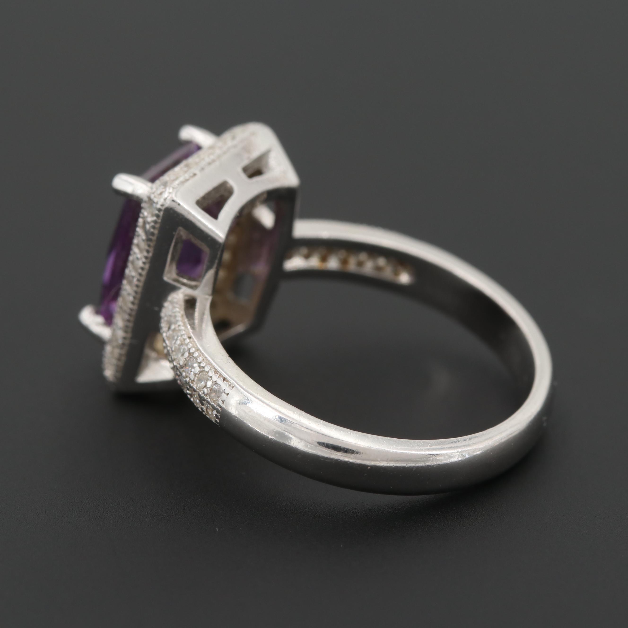 Sterling Silver Cubic Zirconia Ring