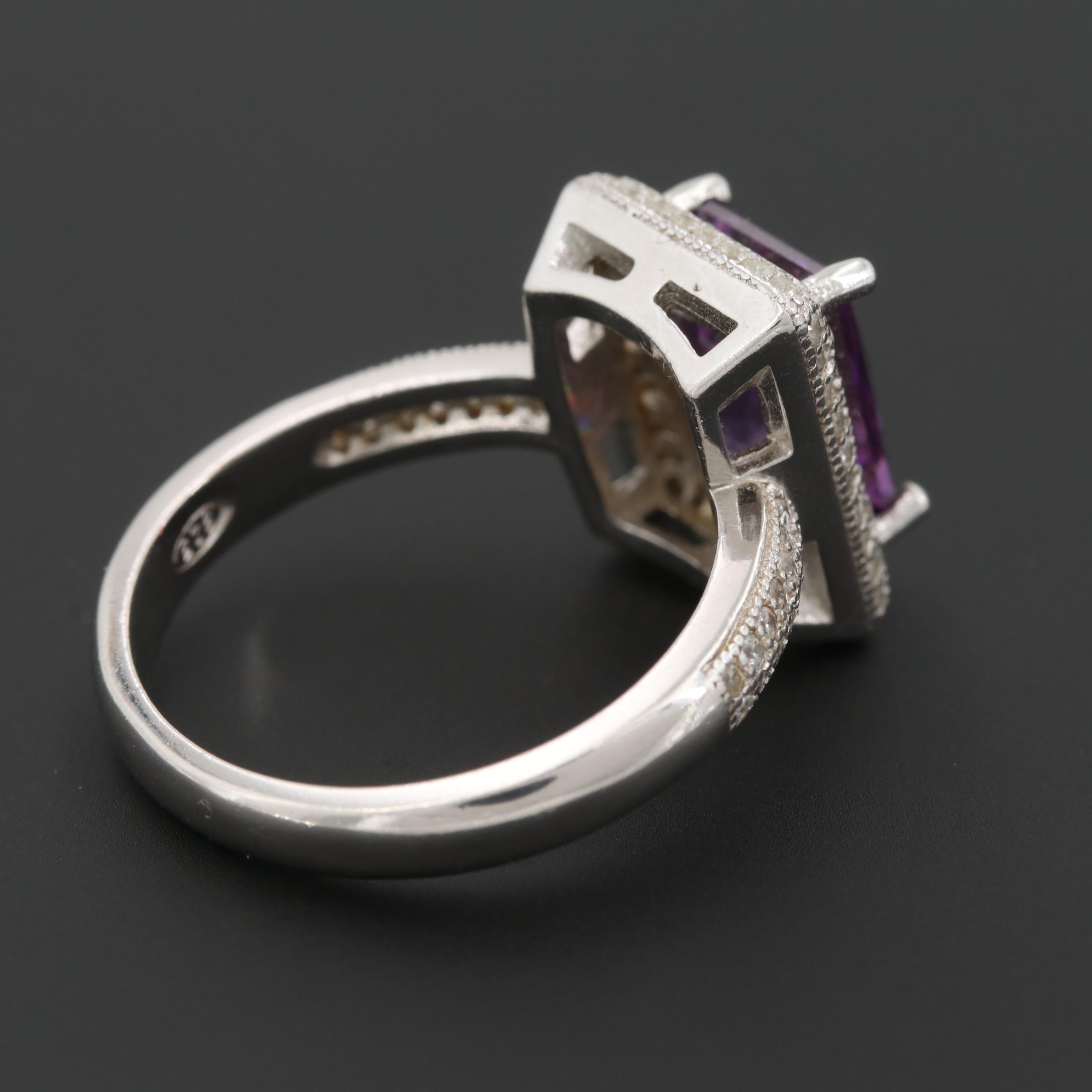 Sterling Silver Cubic Zirconia Ring