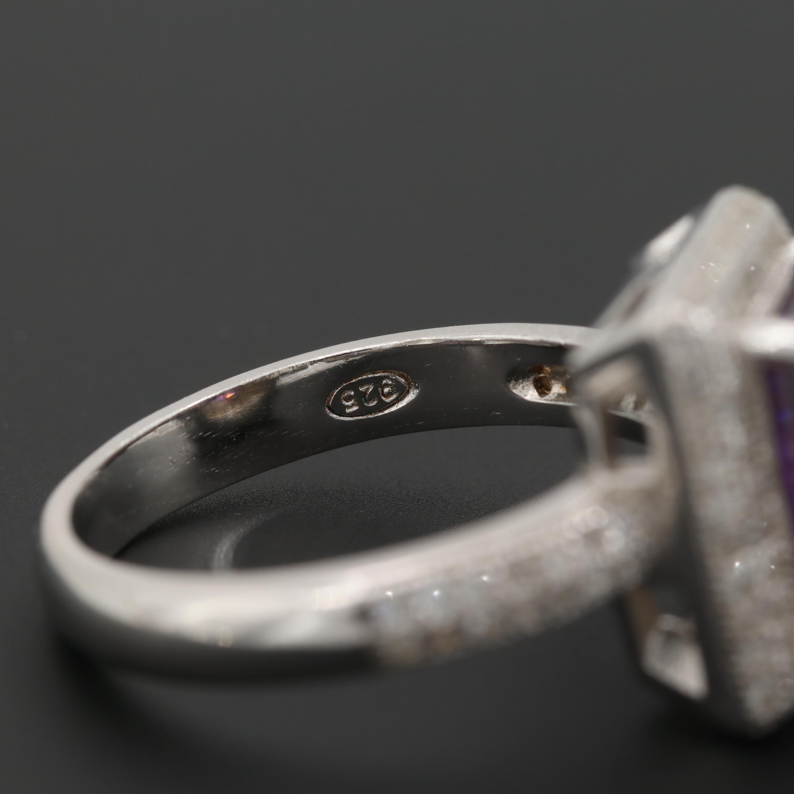 Sterling Silver Cubic Zirconia Ring