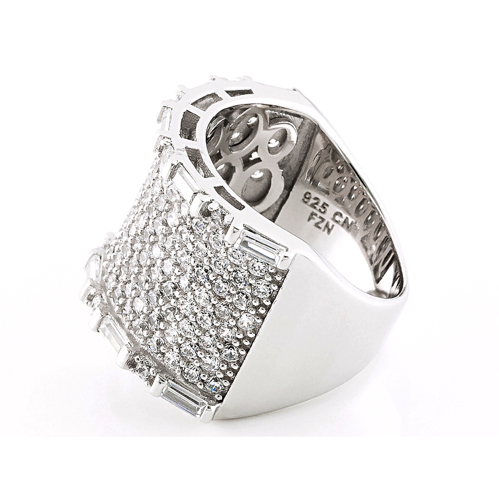 Sterling Silver Diamond Simulant Ring