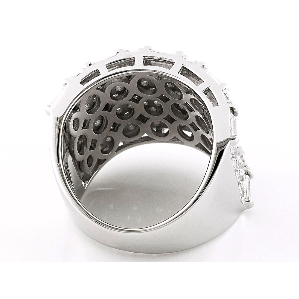 Sterling Silver Diamond Simulant Ring