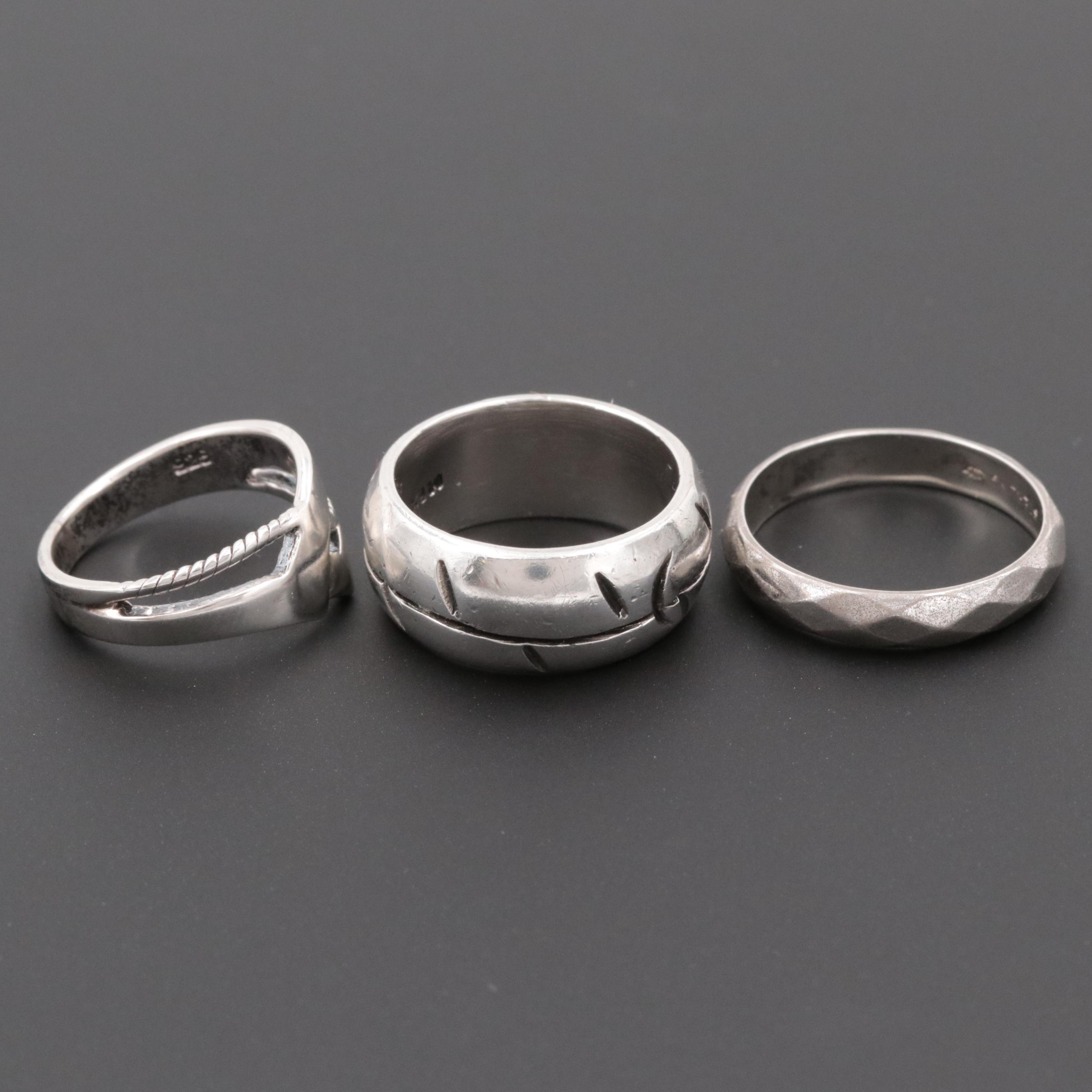 Sterling Silver Rings Featuring Mexican Ring