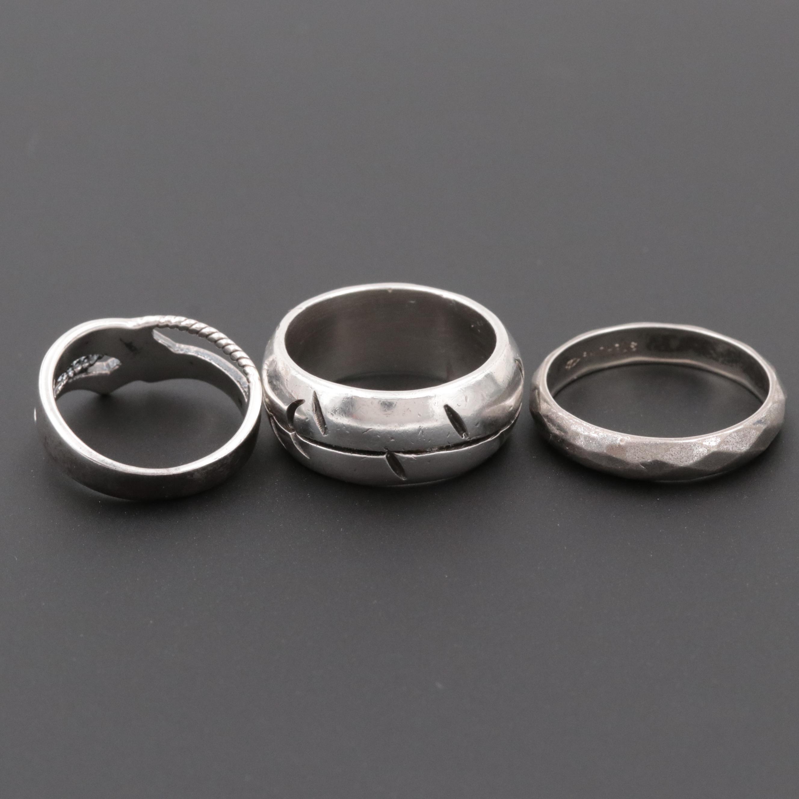 Sterling Silver Rings Featuring Mexican Ring