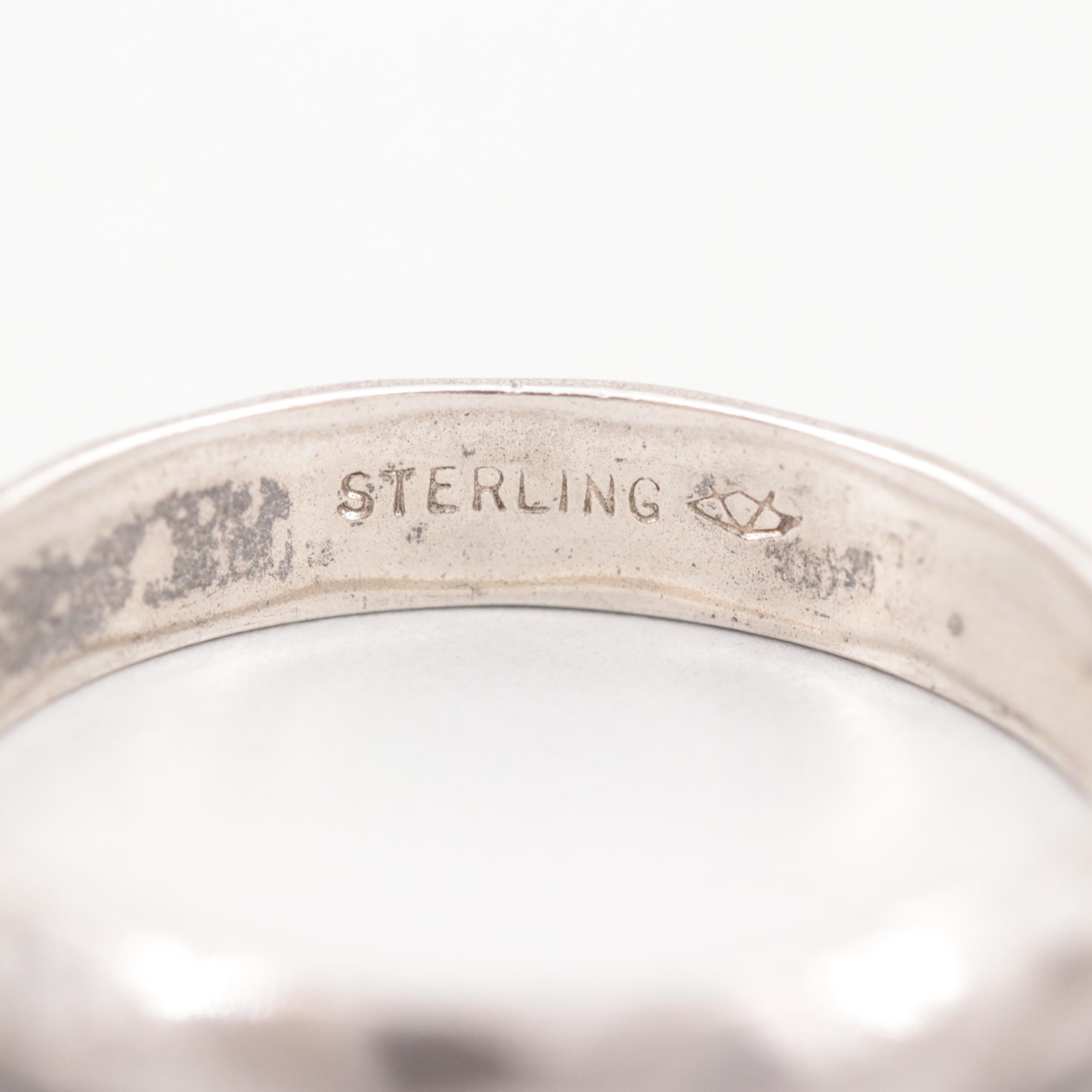 Sterling Silver Rings Featuring Mexican Ring