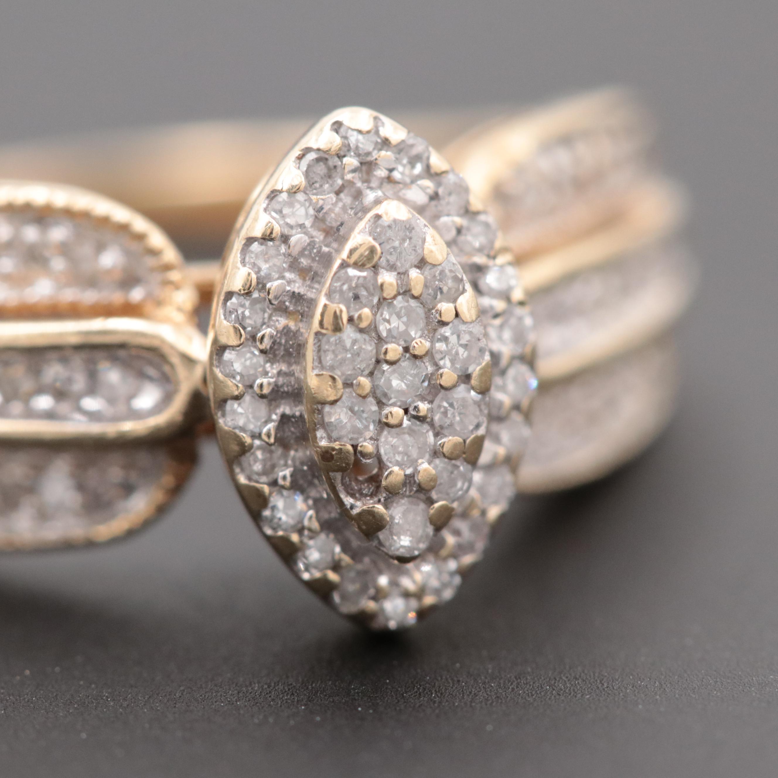 10K Yellow Gold Diamond Ring