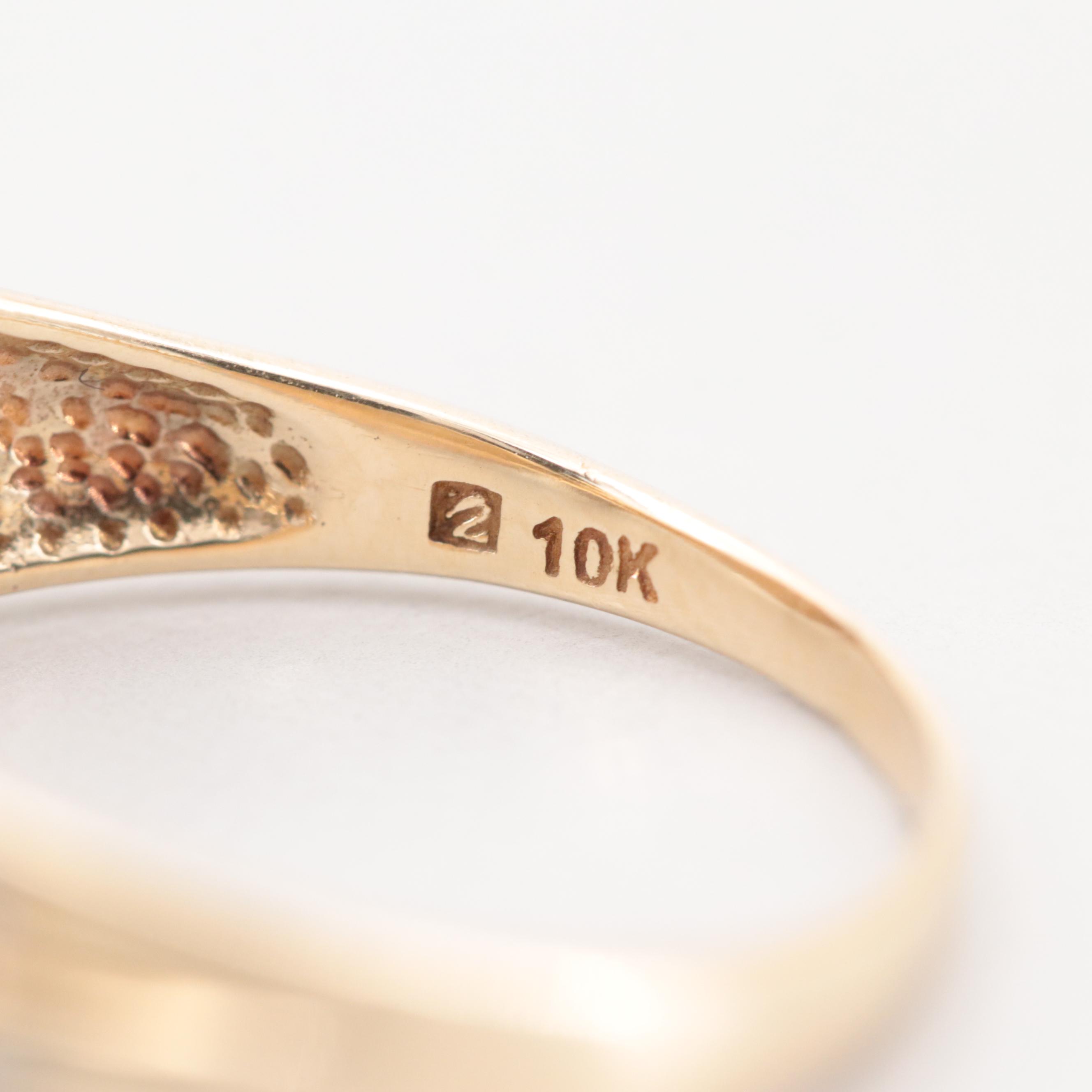 10K Yellow Gold Diamond Ring