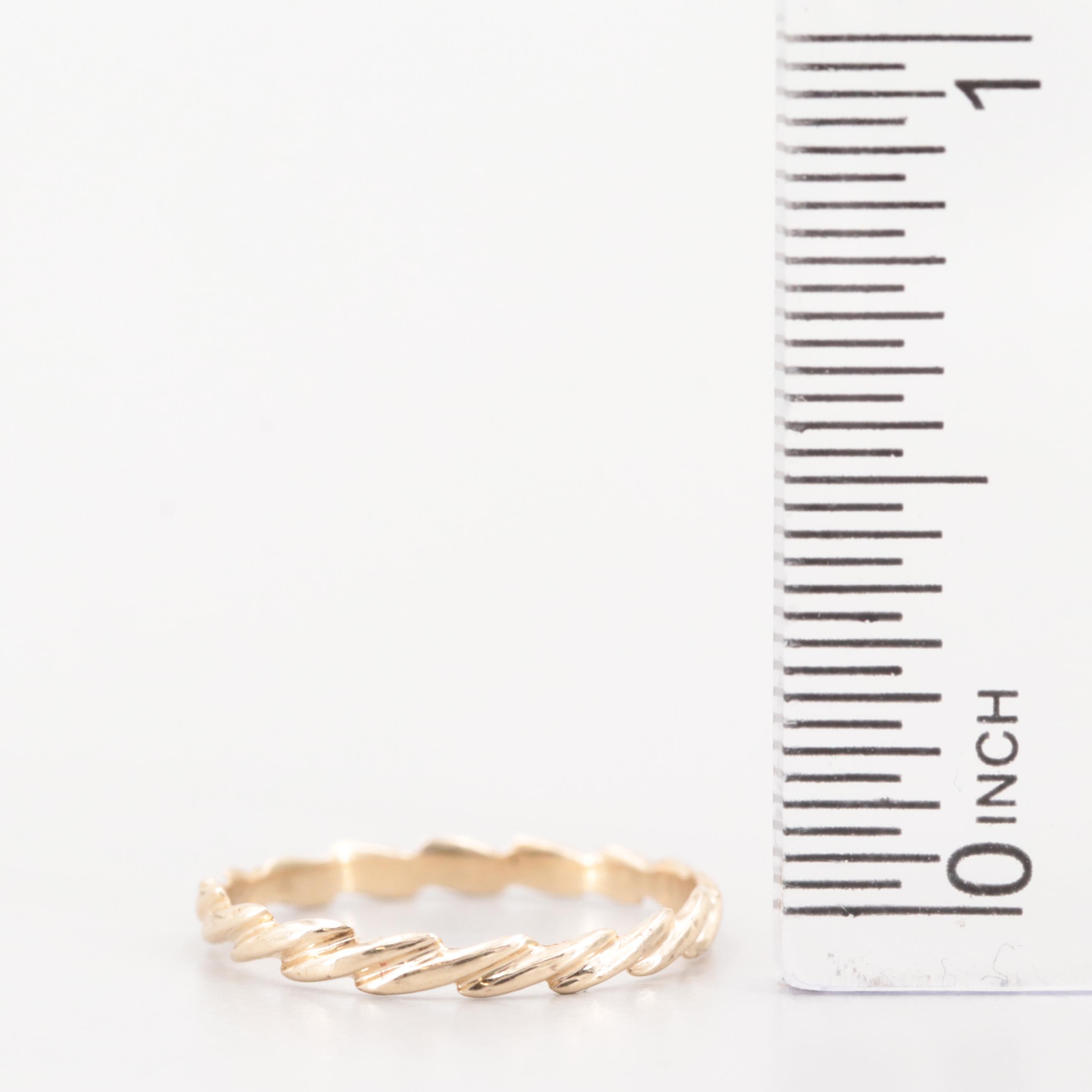 10K Yellow Gold Band Ring
