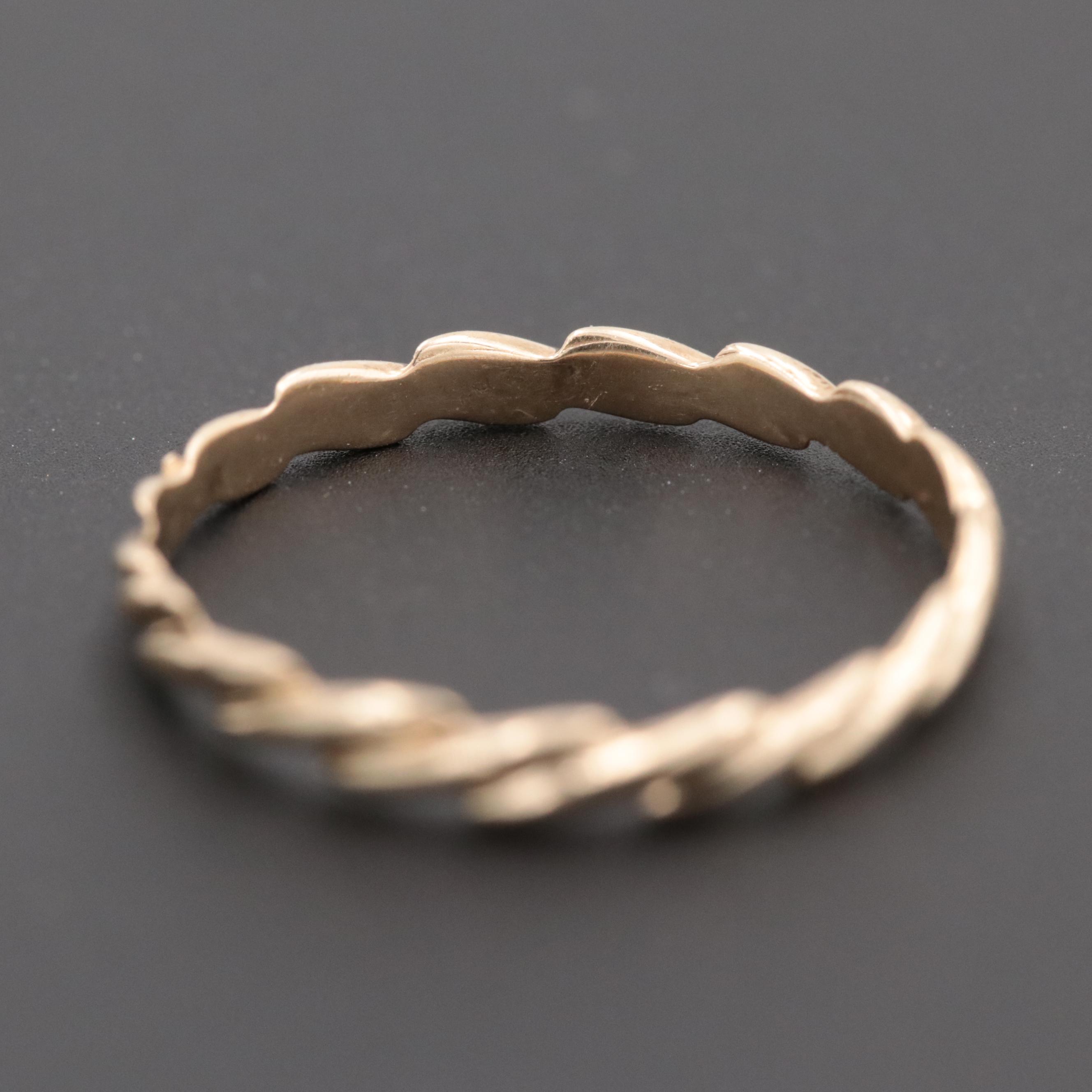 10K Yellow Gold Band Ring