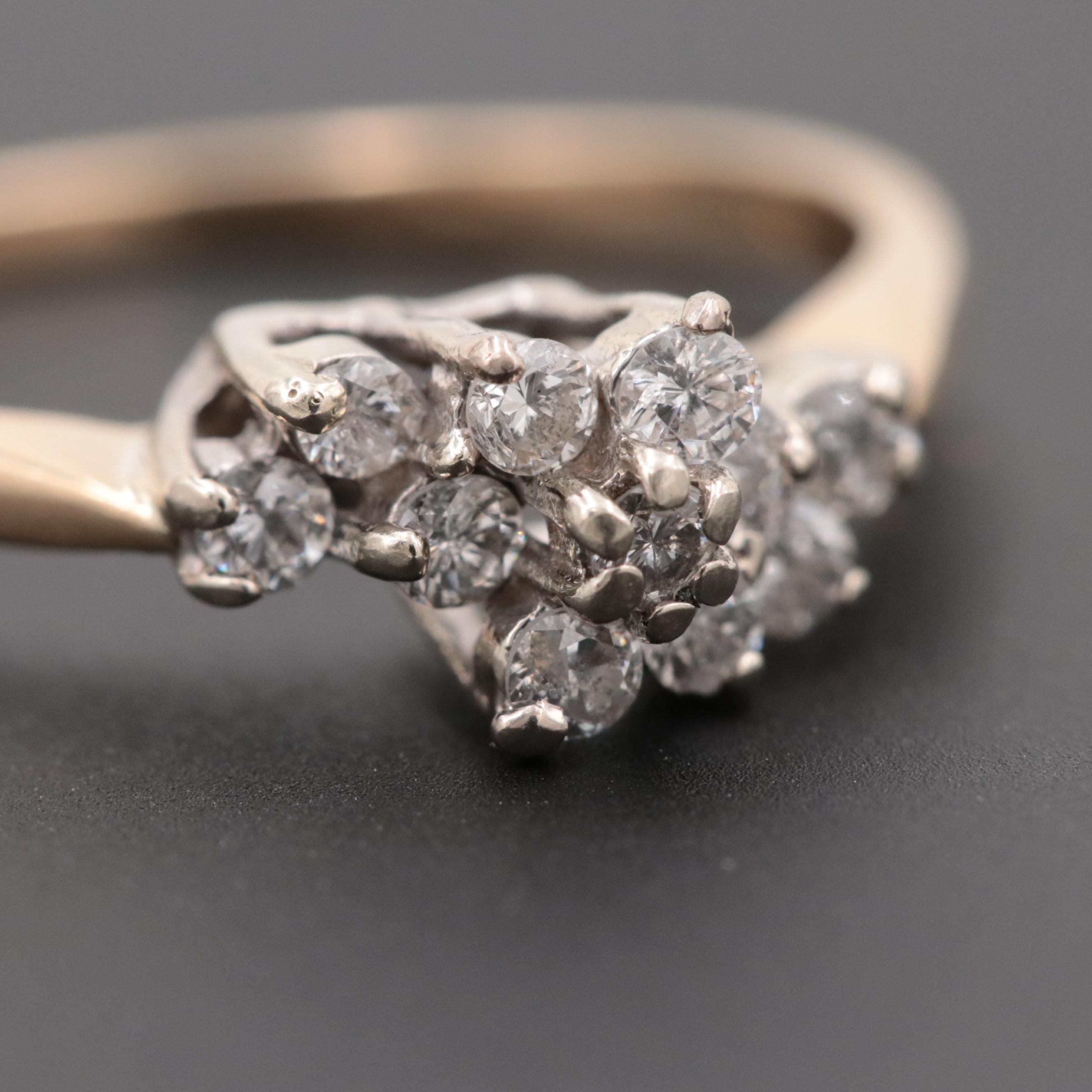 14K Yellow Gold Diamond Ring