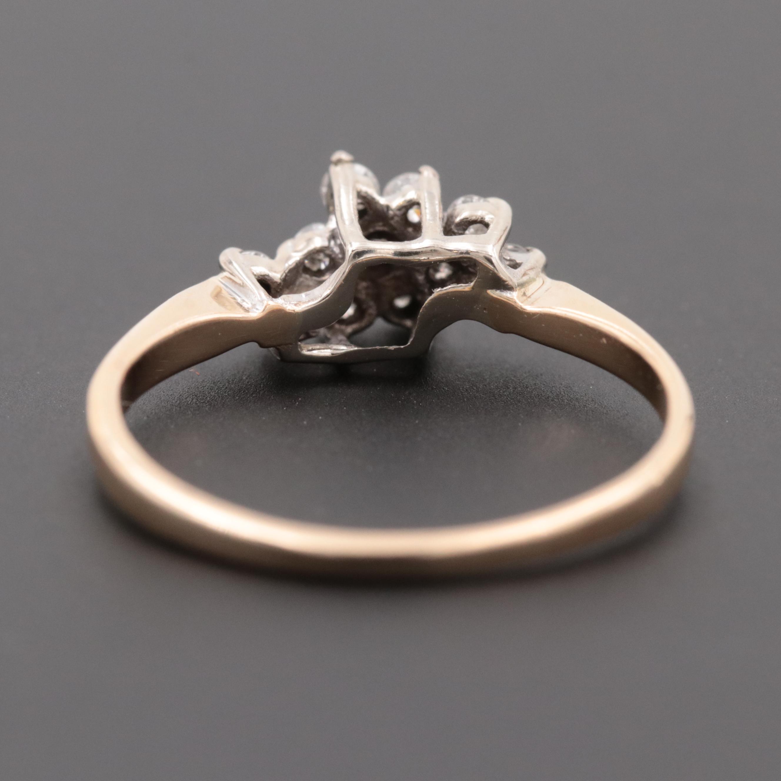 14K Yellow Gold Diamond Ring
