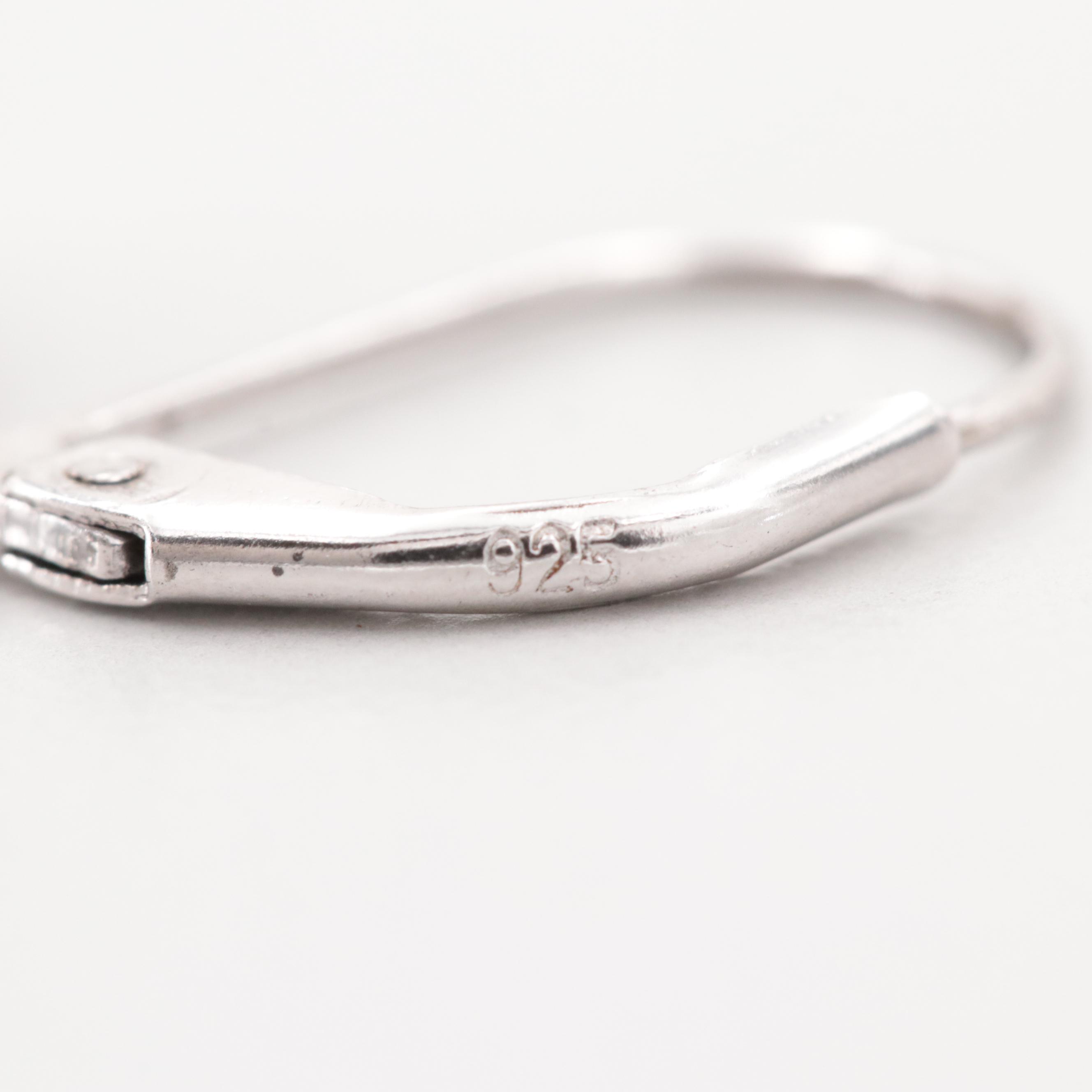 Sterling Silver Cultured Pearl Dangle Earrings