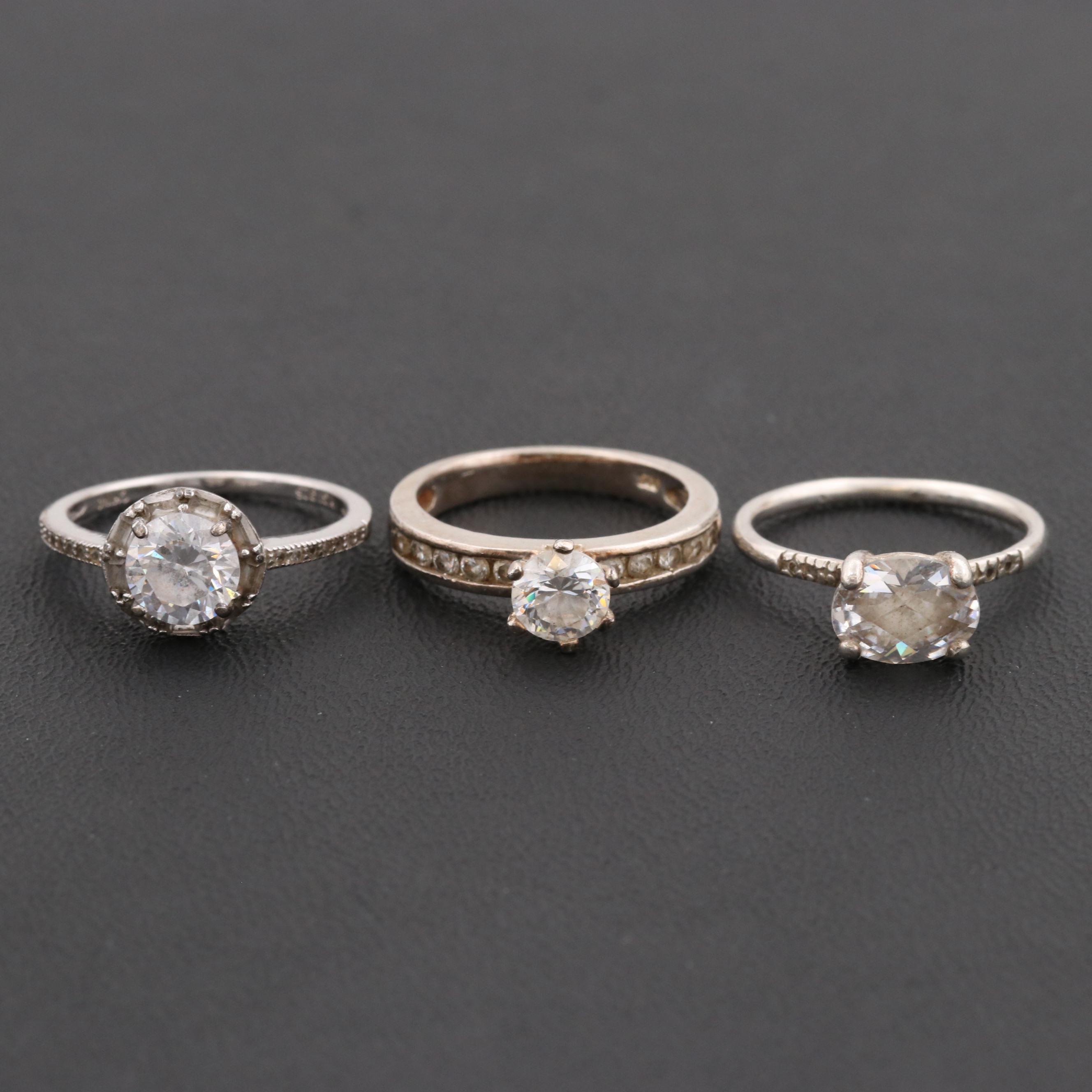 Sterling Silver Cubic Zirconia Rings