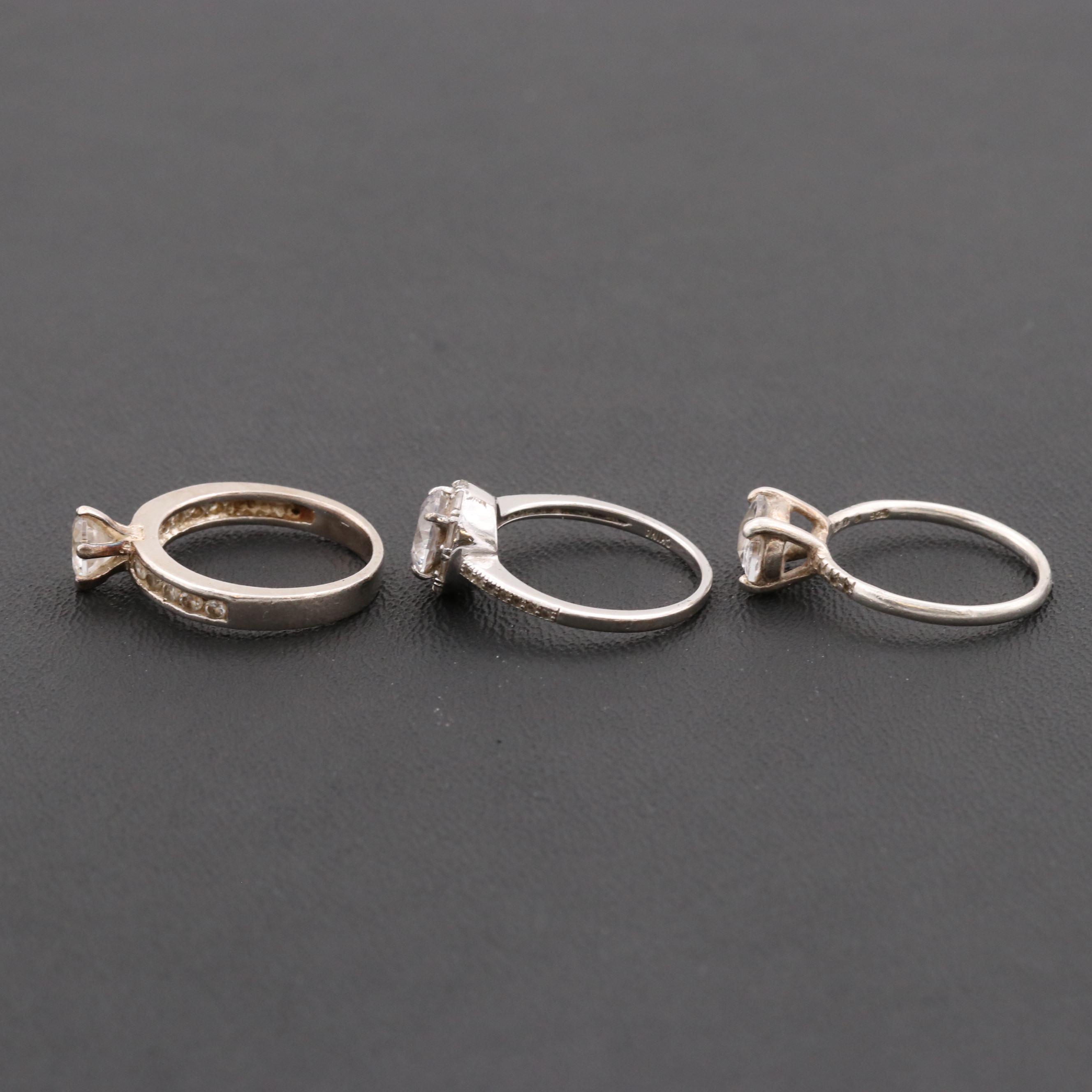 Sterling Silver Cubic Zirconia Rings