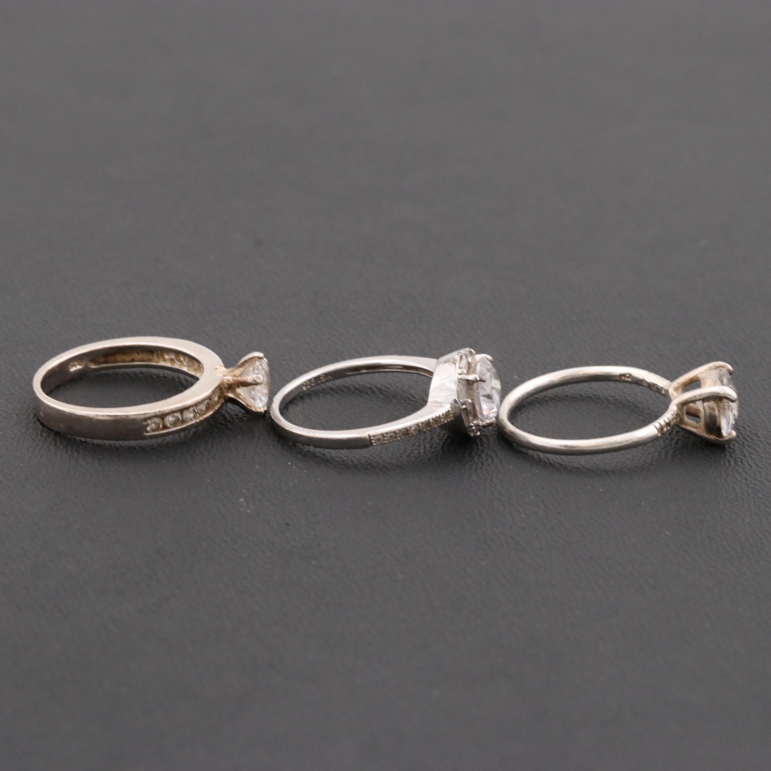 Sterling Silver Cubic Zirconia Rings