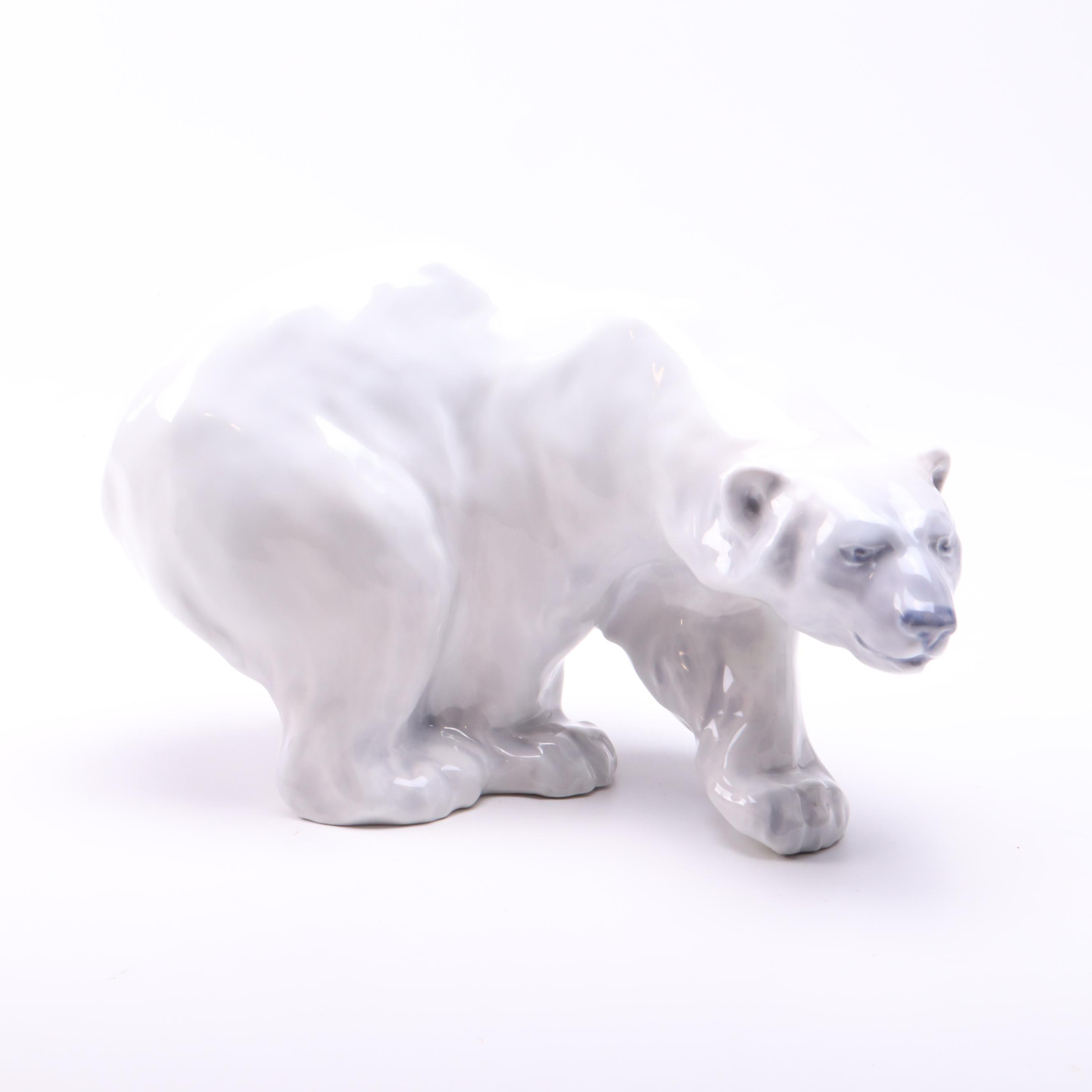 Royal Copenhagen Polar Bear Figurine