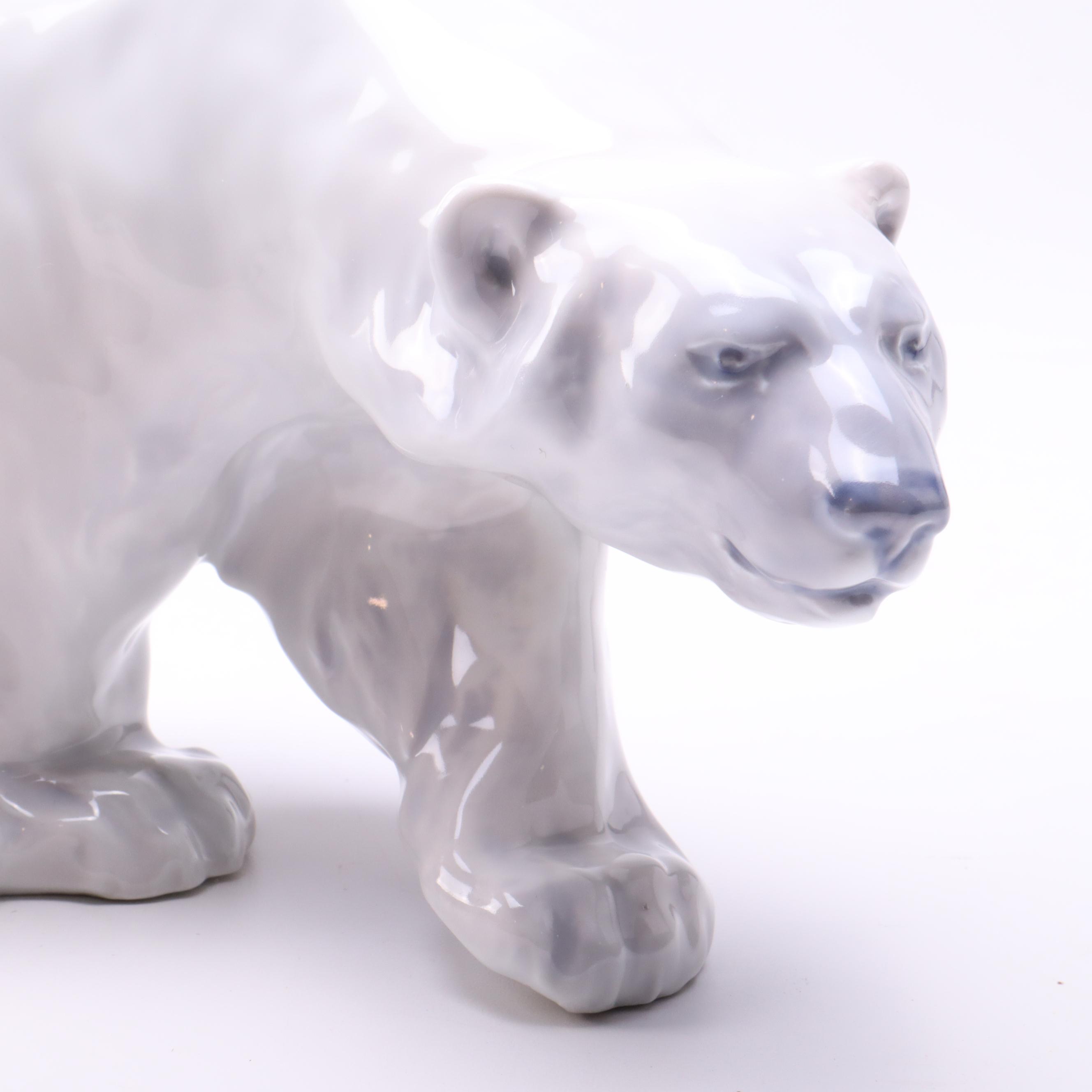 Royal Copenhagen Polar Bear Figurine