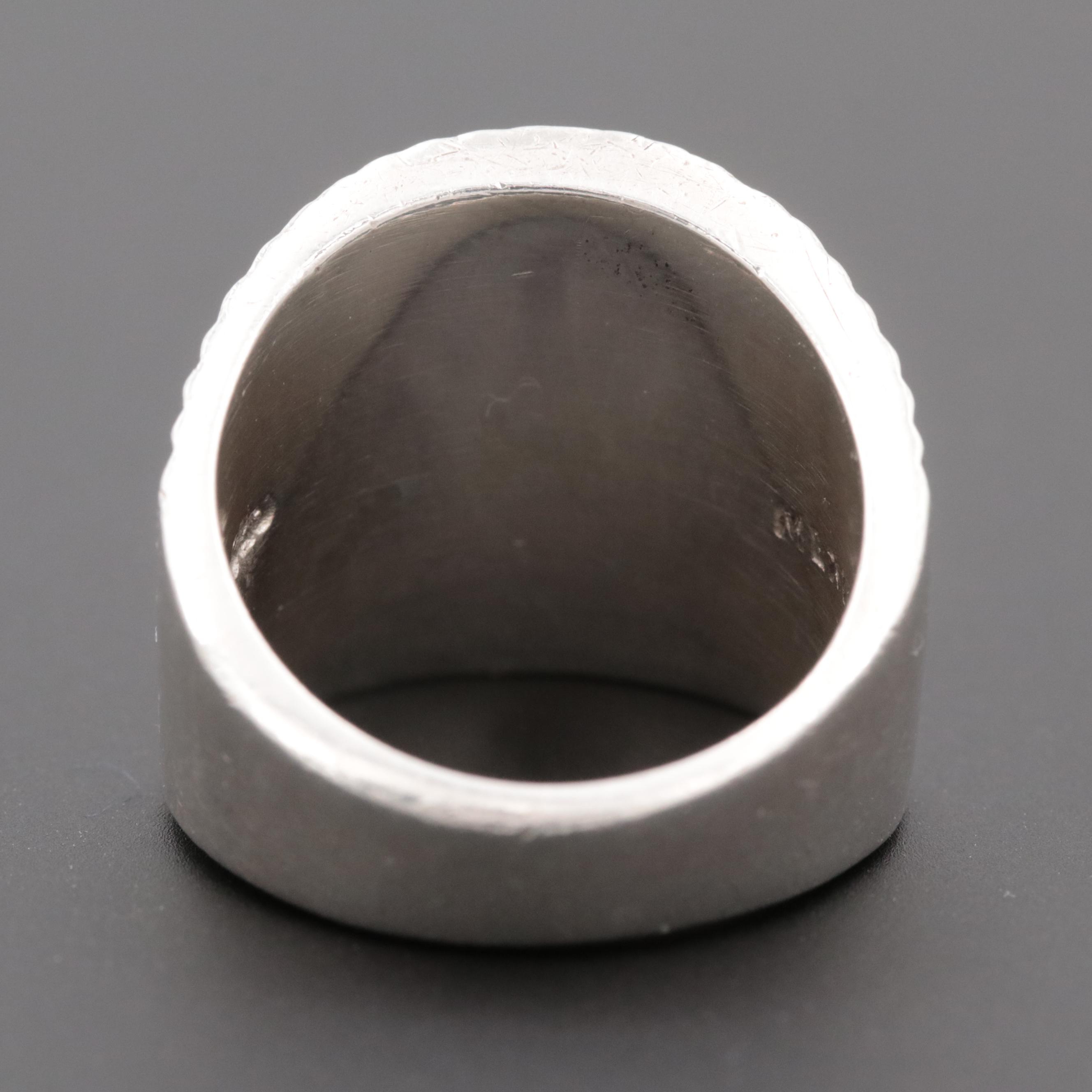 Mexican Sterling Silver Fluted Ring
