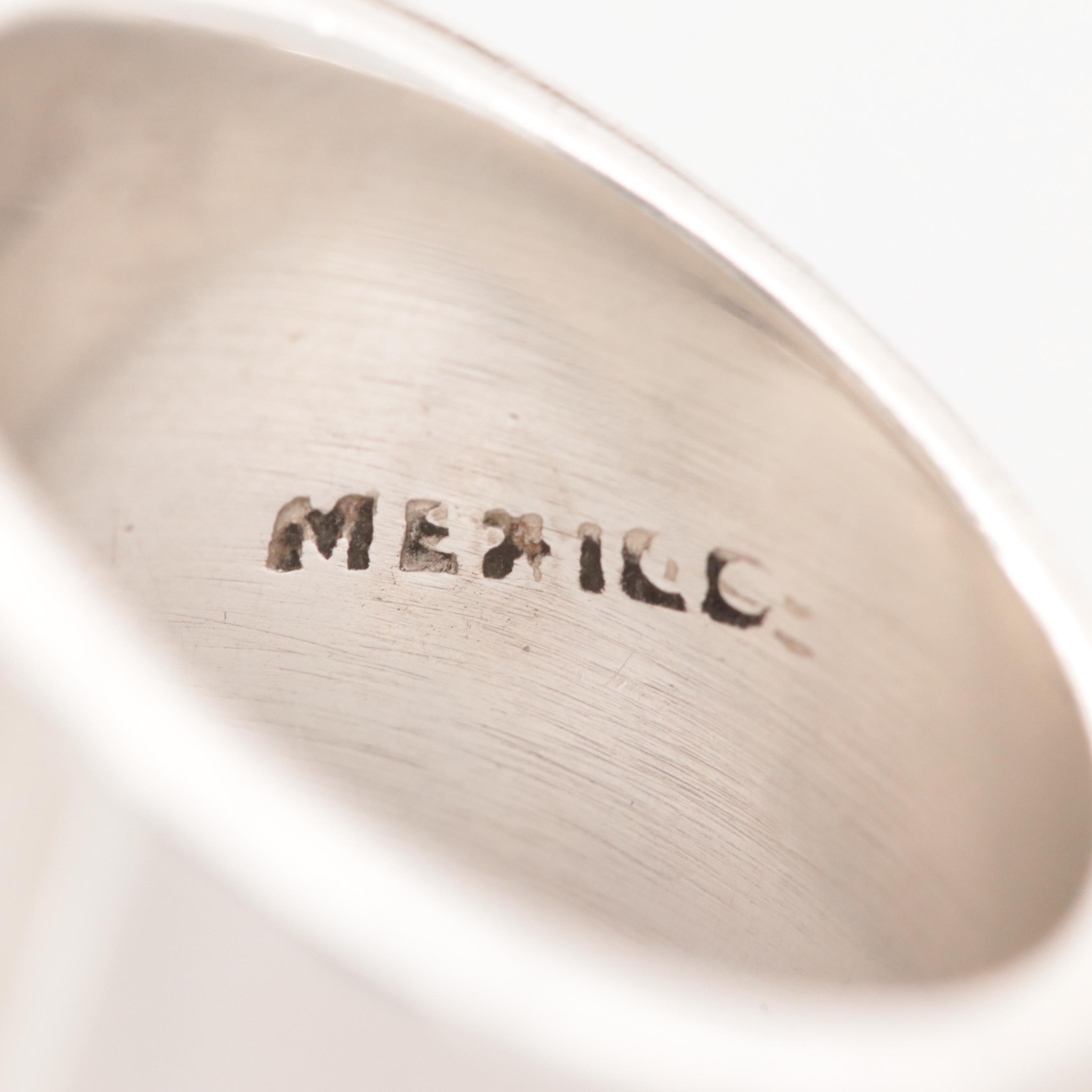 Mexican Sterling Silver Fluted Ring