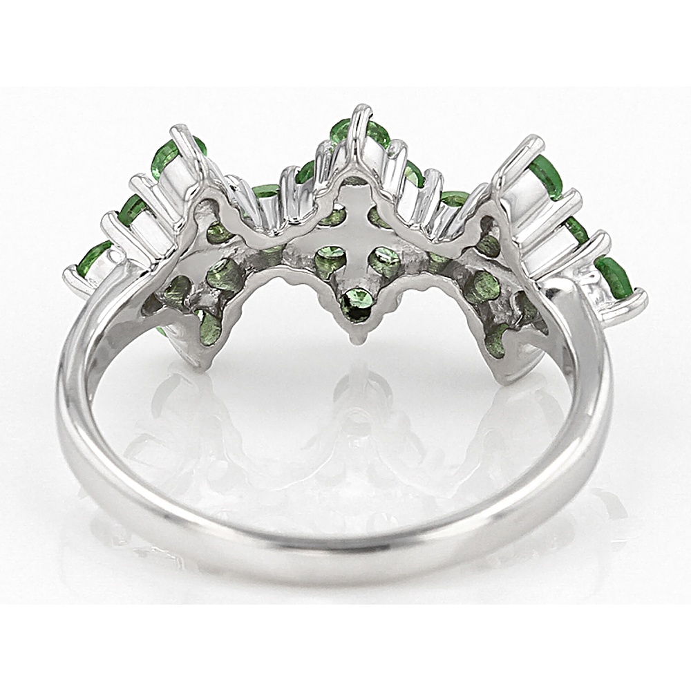 Sterling Silver Tsavorite Garnet Ring