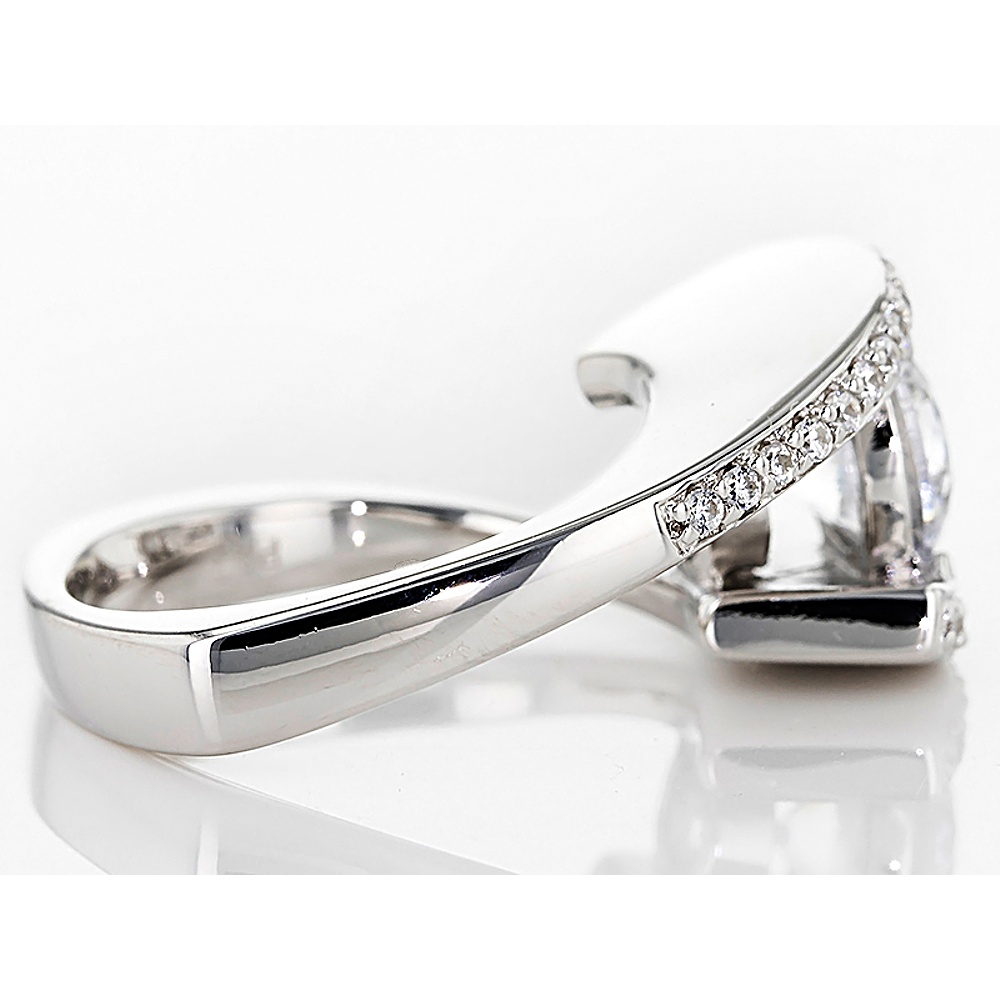 Sterling Silver Diamond Simulant Ring