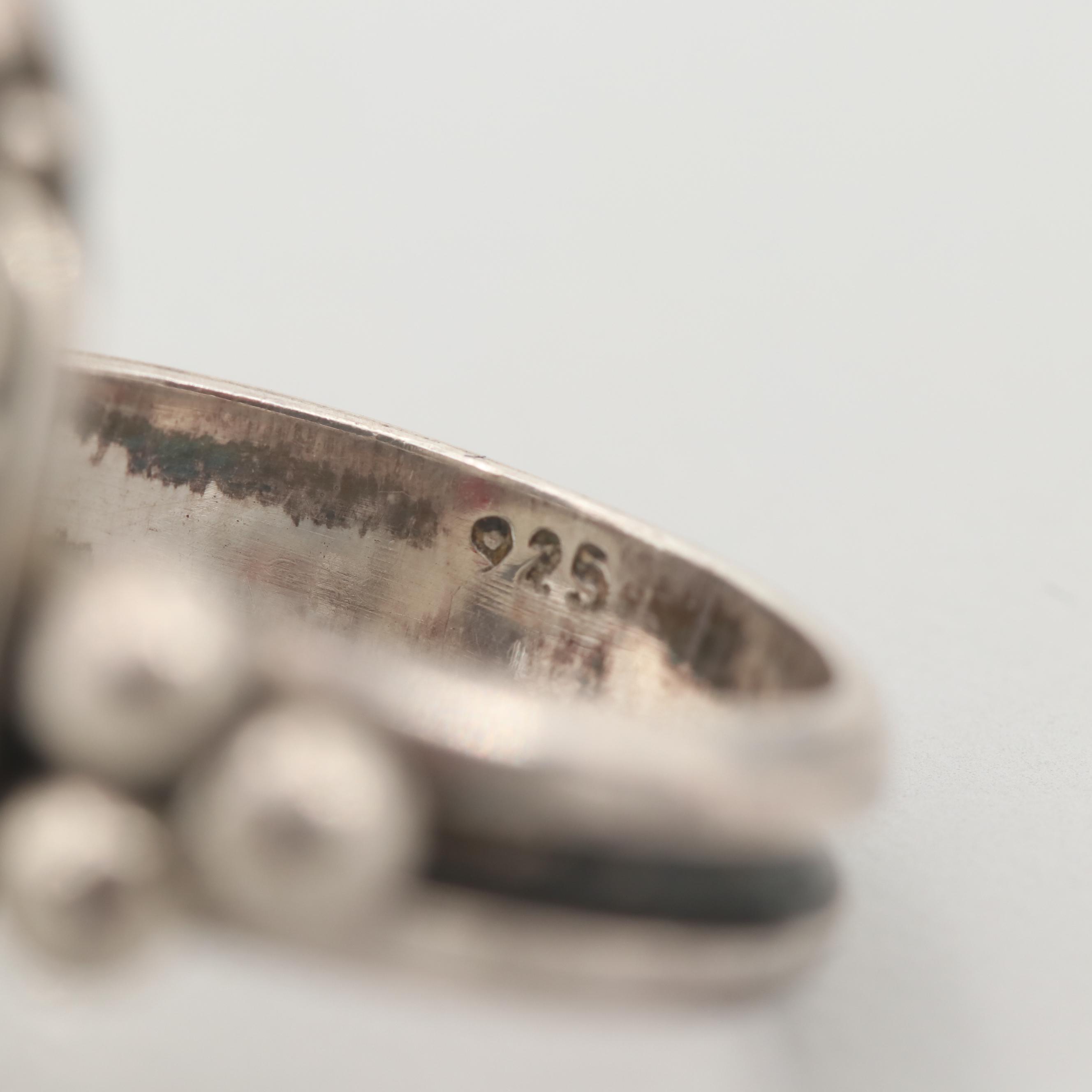Sterling Silver Garnet Ring