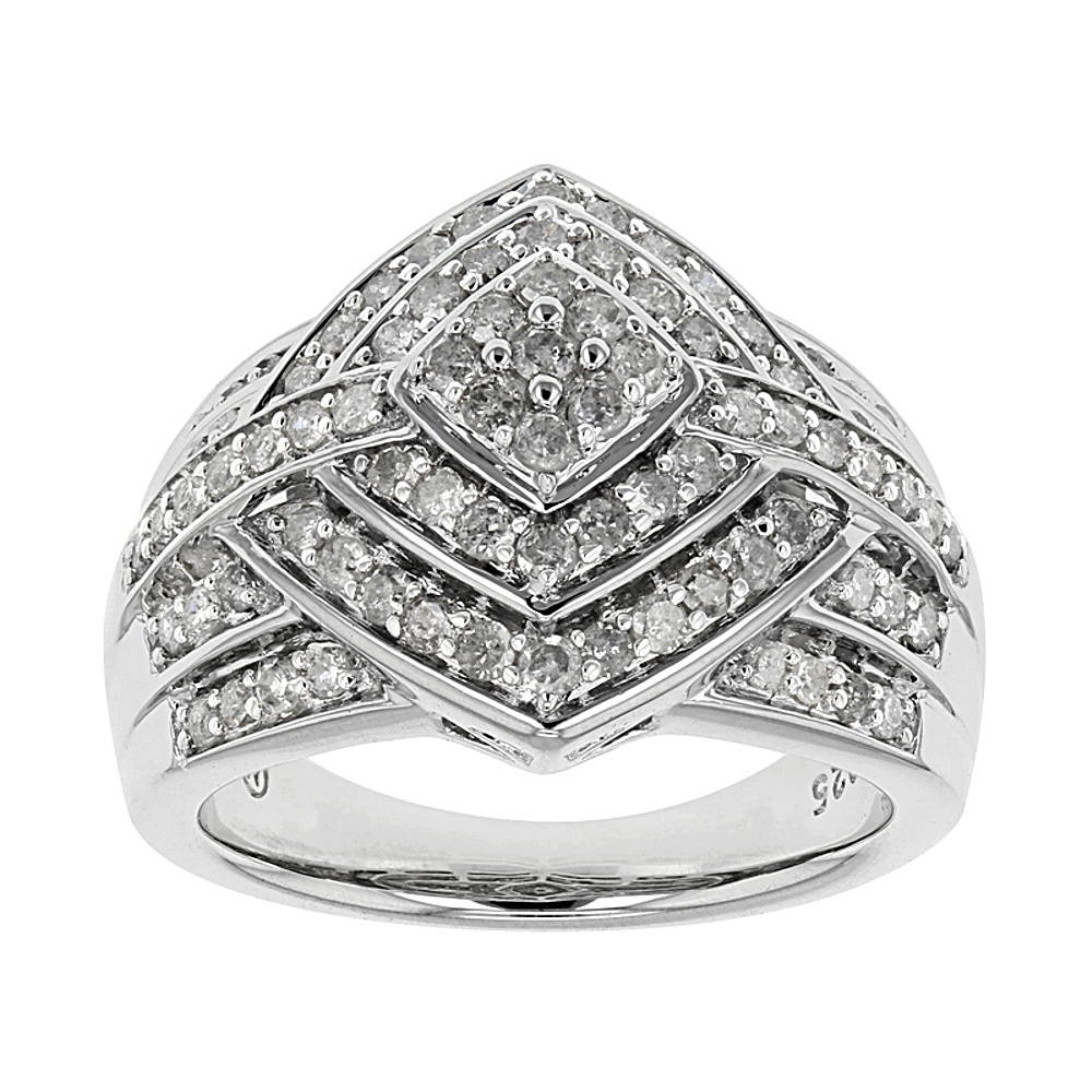 Sterling Silver Diamond Ring