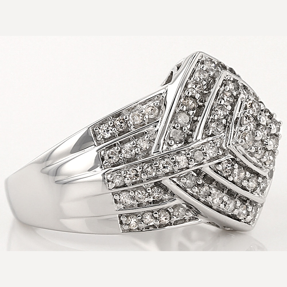 Sterling Silver Diamond Ring