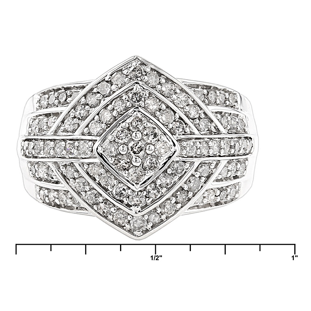 Sterling Silver Diamond Ring