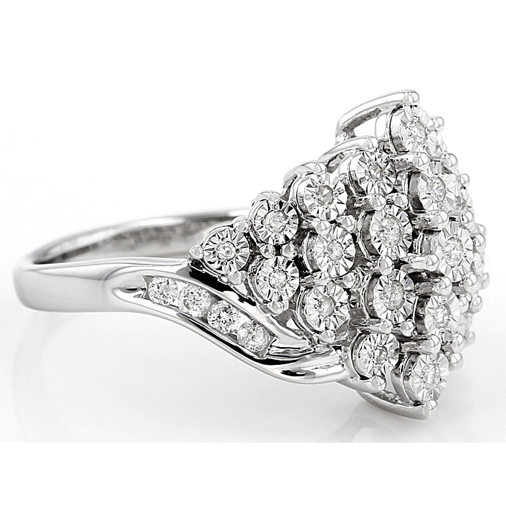 Sterling Silver Diamond Ring