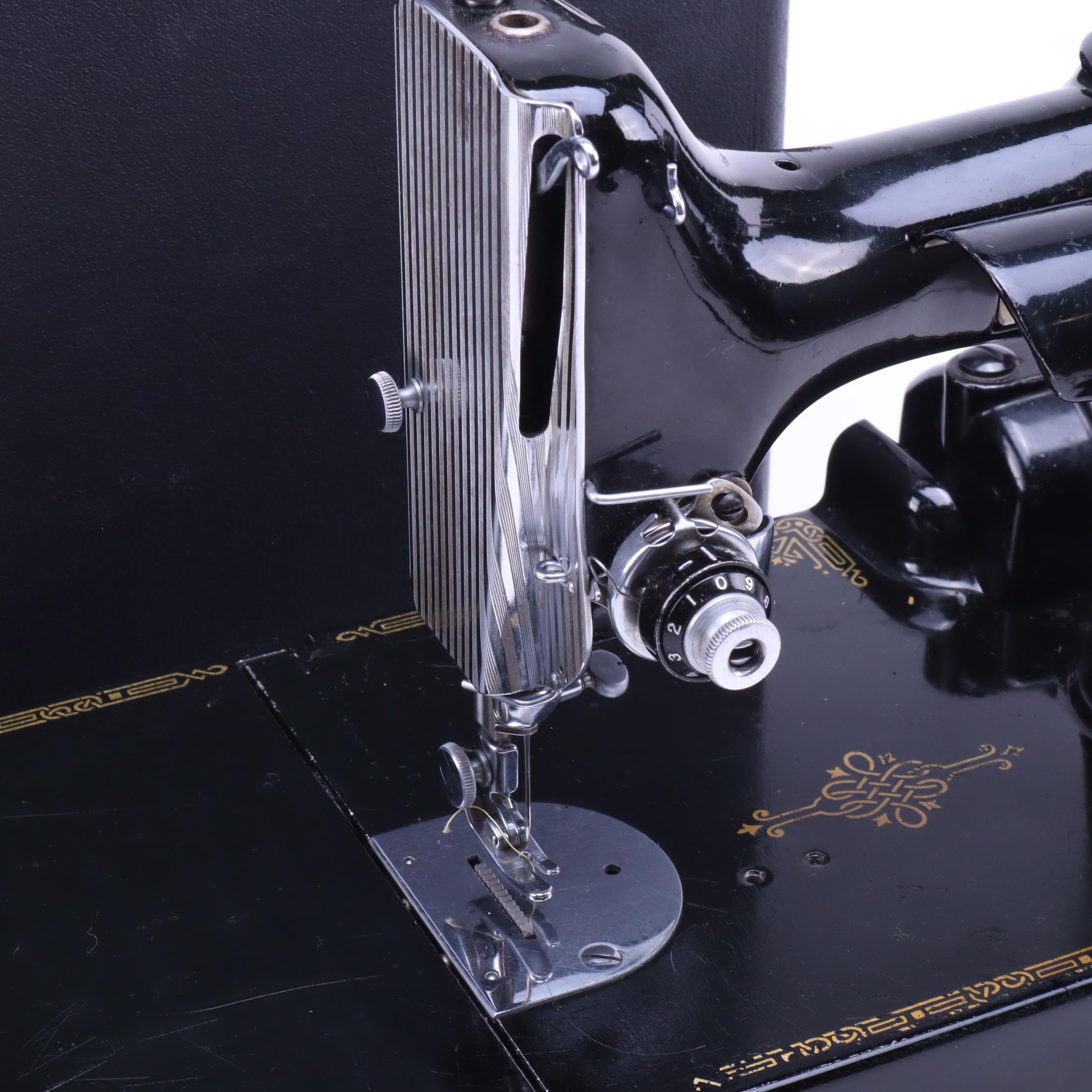 Singer Electric Sewing Machine Model 221, circa 1930's