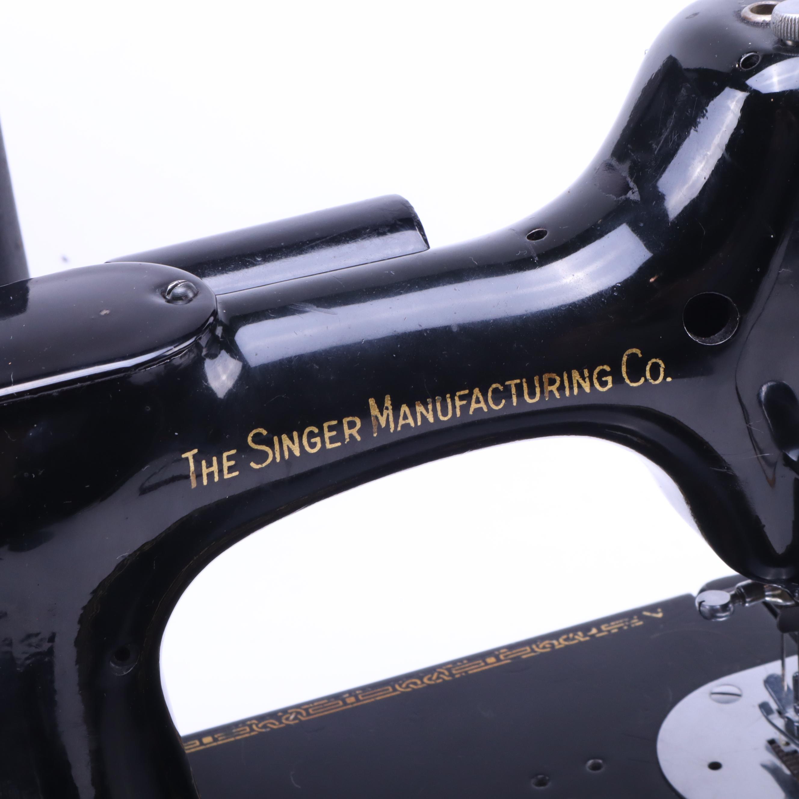 Singer Electric Sewing Machine Model 221, circa 1930's