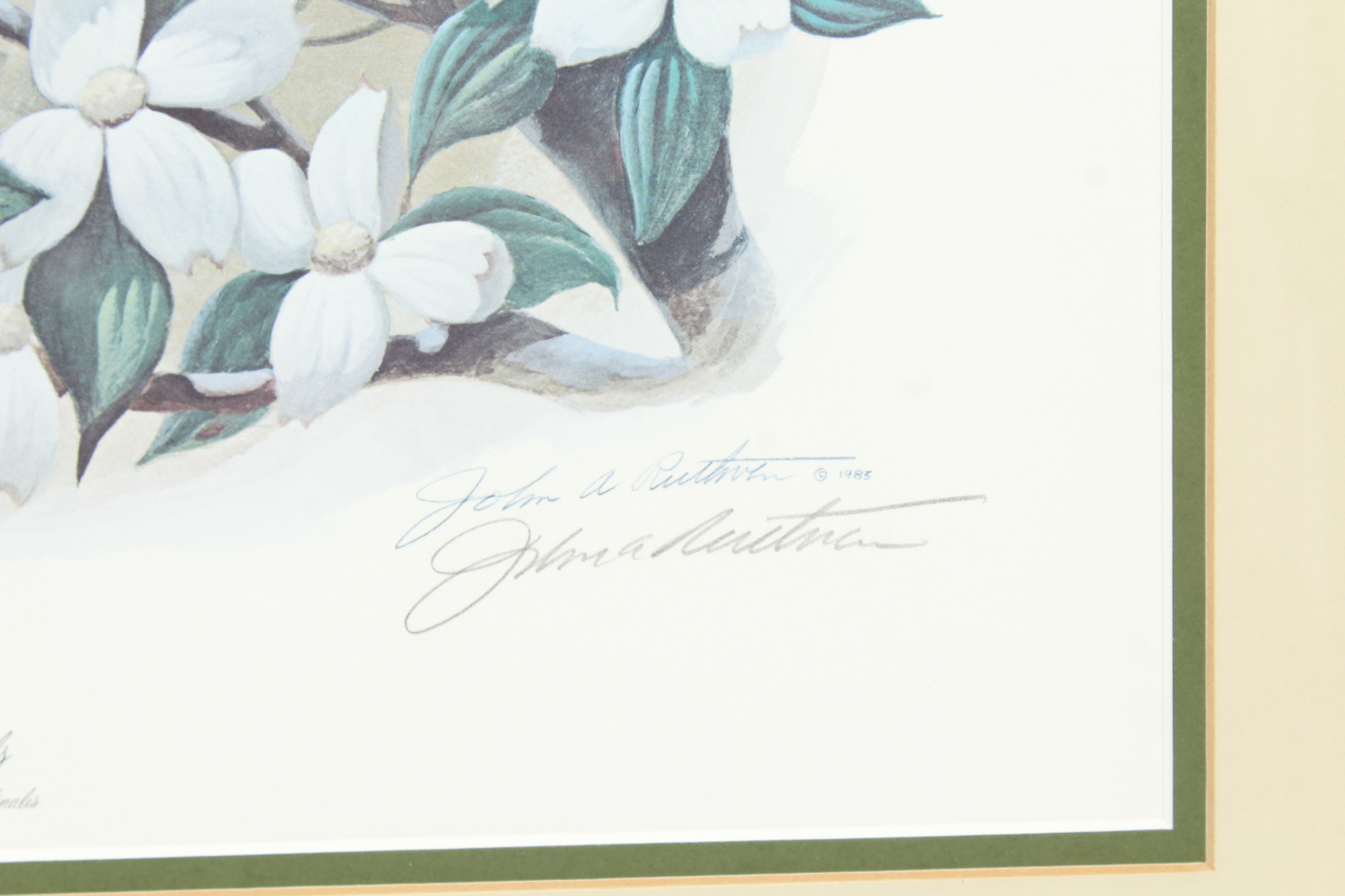 John Ruthven Offset Lithograph "Cardinals"