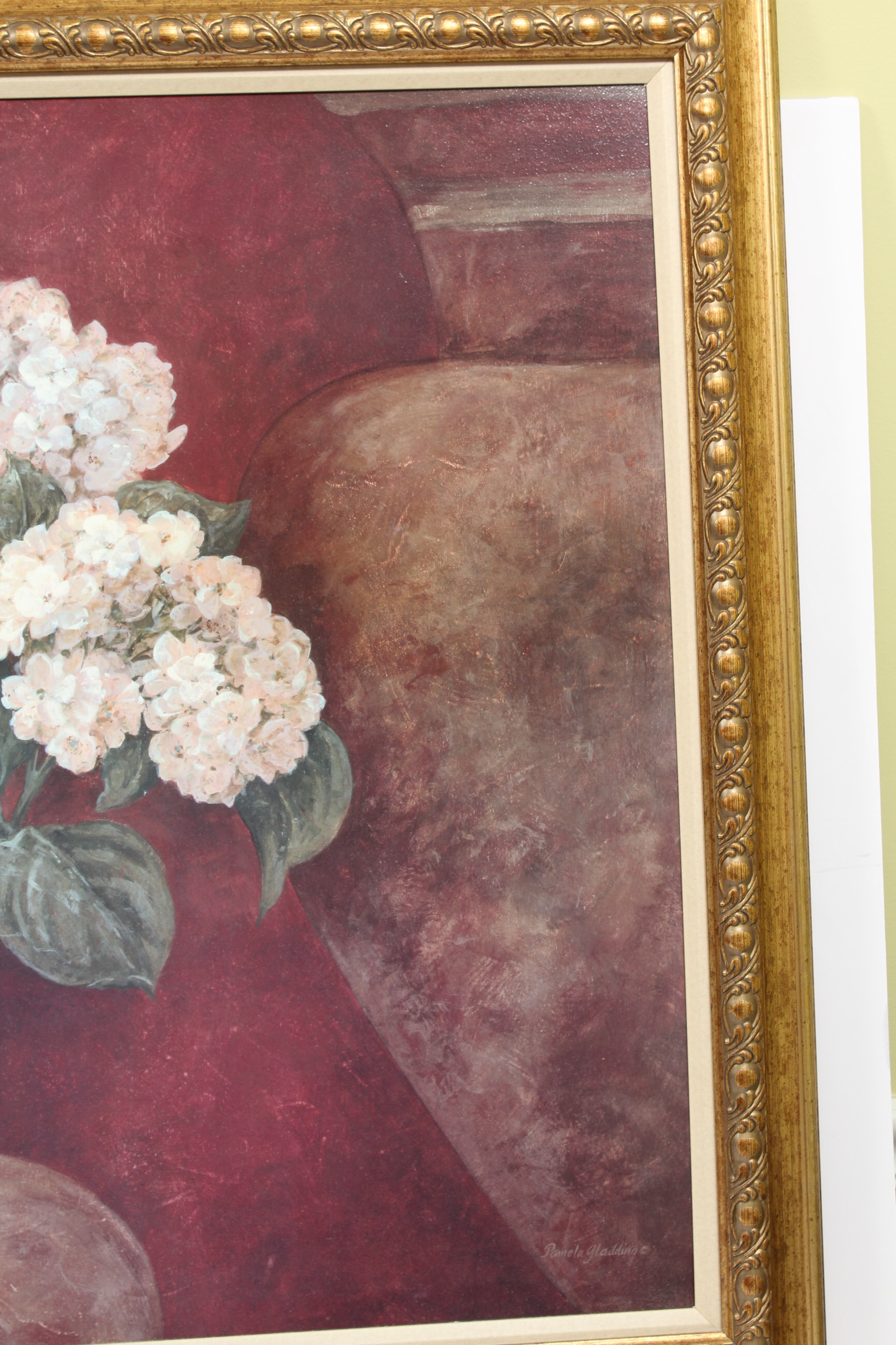 Floral Themed Offset Lithograph Wall Art