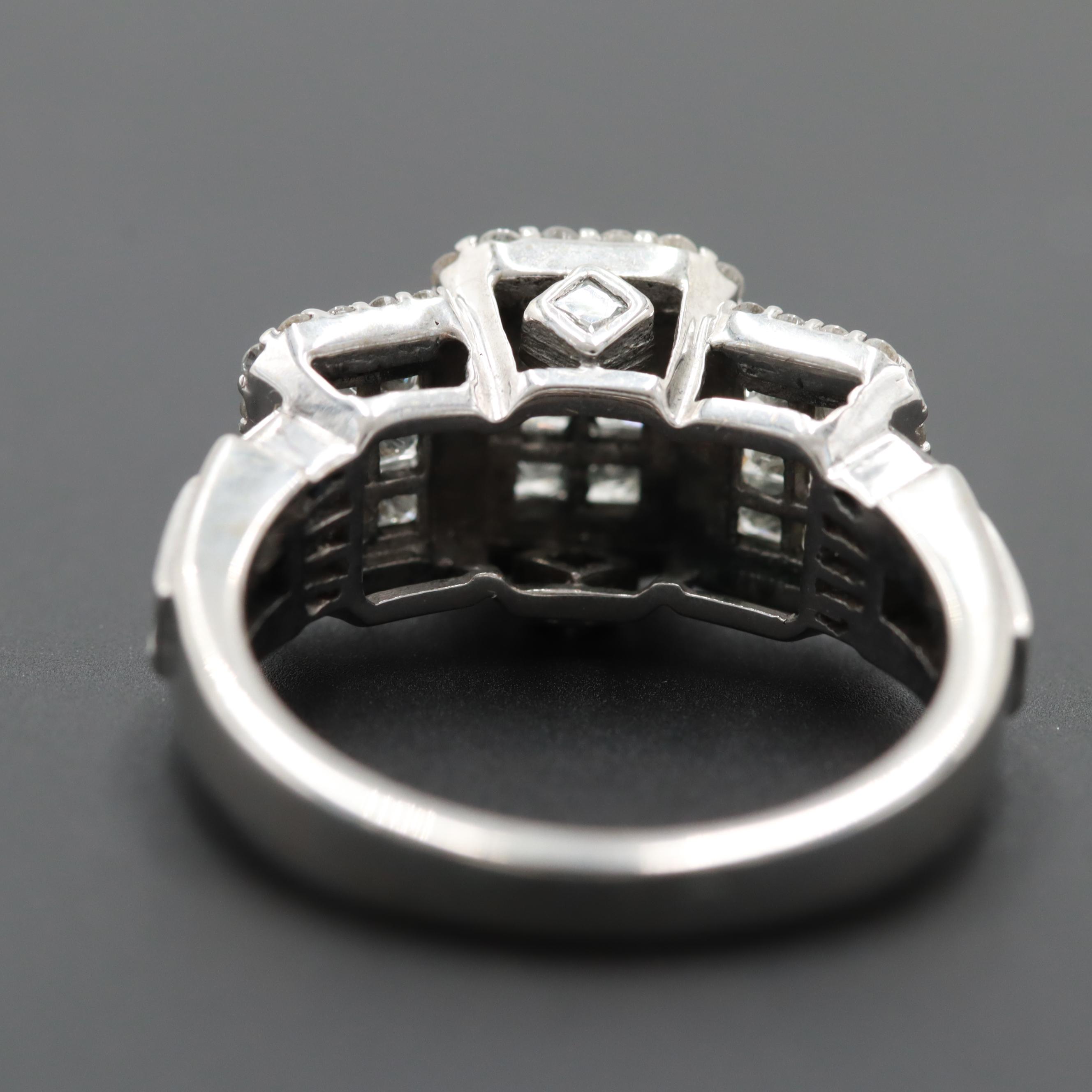 14K White Gold 1.50 CTW Diamond Ring