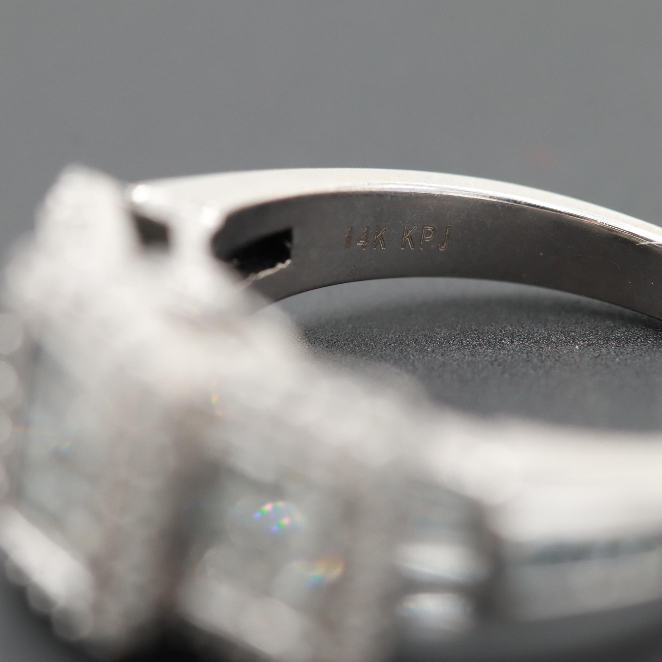 14K White Gold 1.50 CTW Diamond Ring