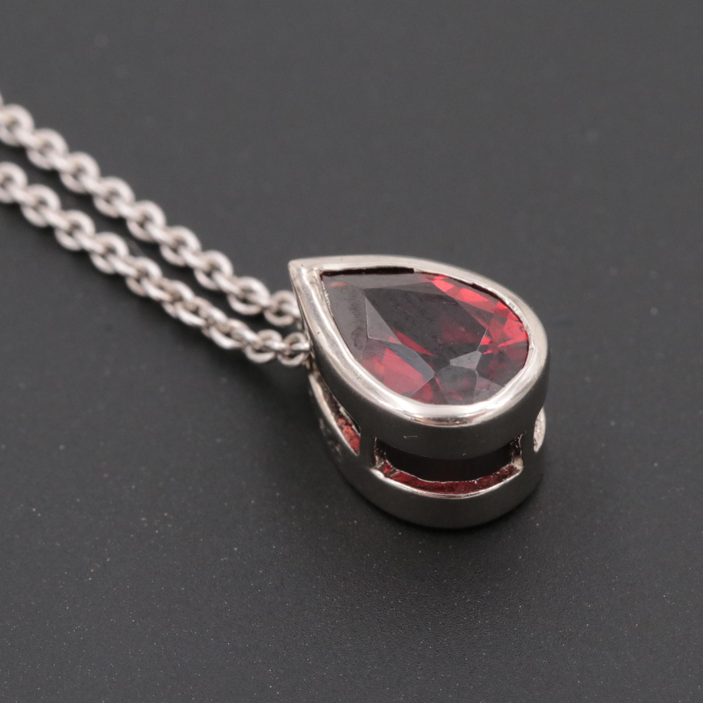 Sterling Silver Gemstone Dangle Earring, Ring and Pendant Necklace