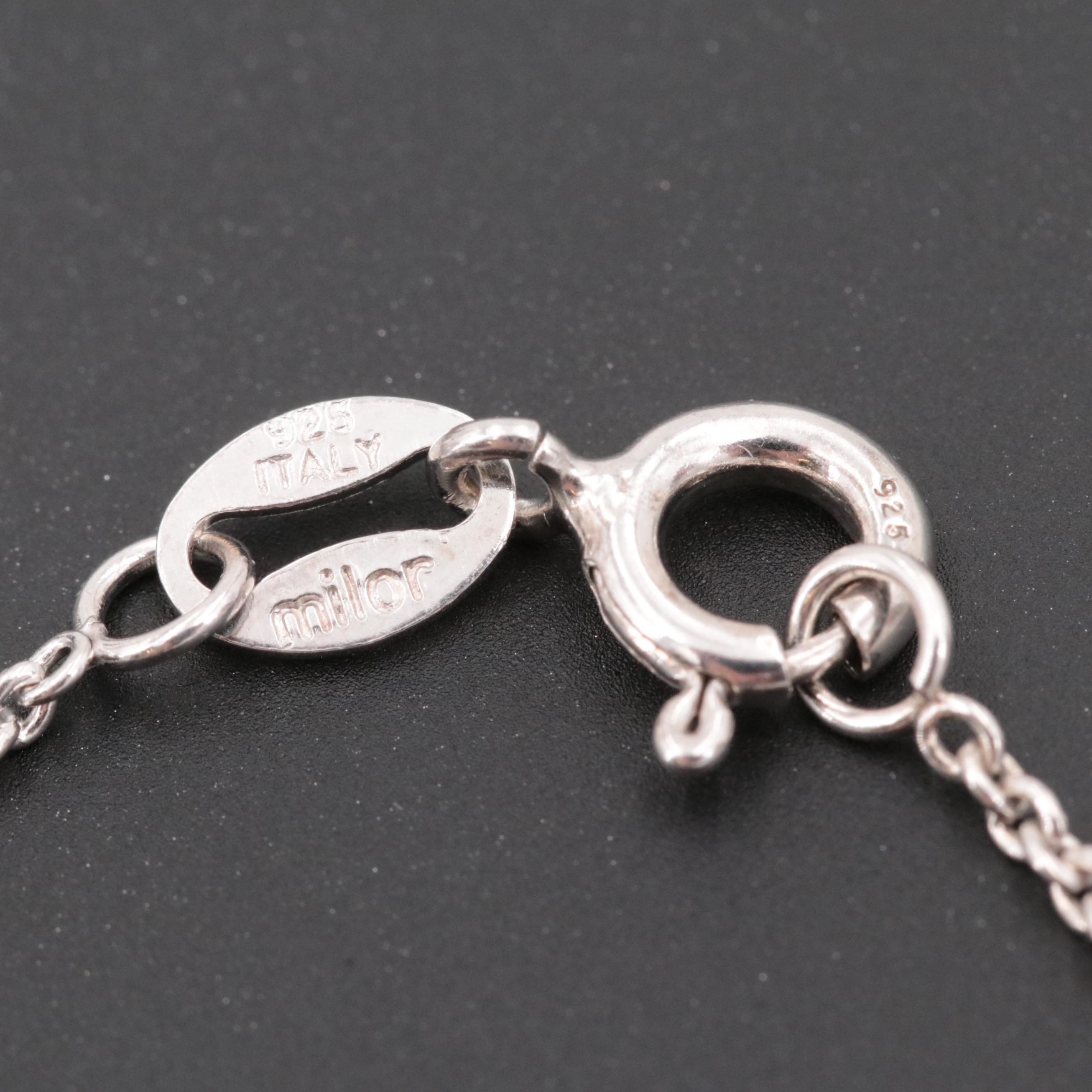 Sterling Silver Gemstone Dangle Earring, Ring and Pendant Necklace