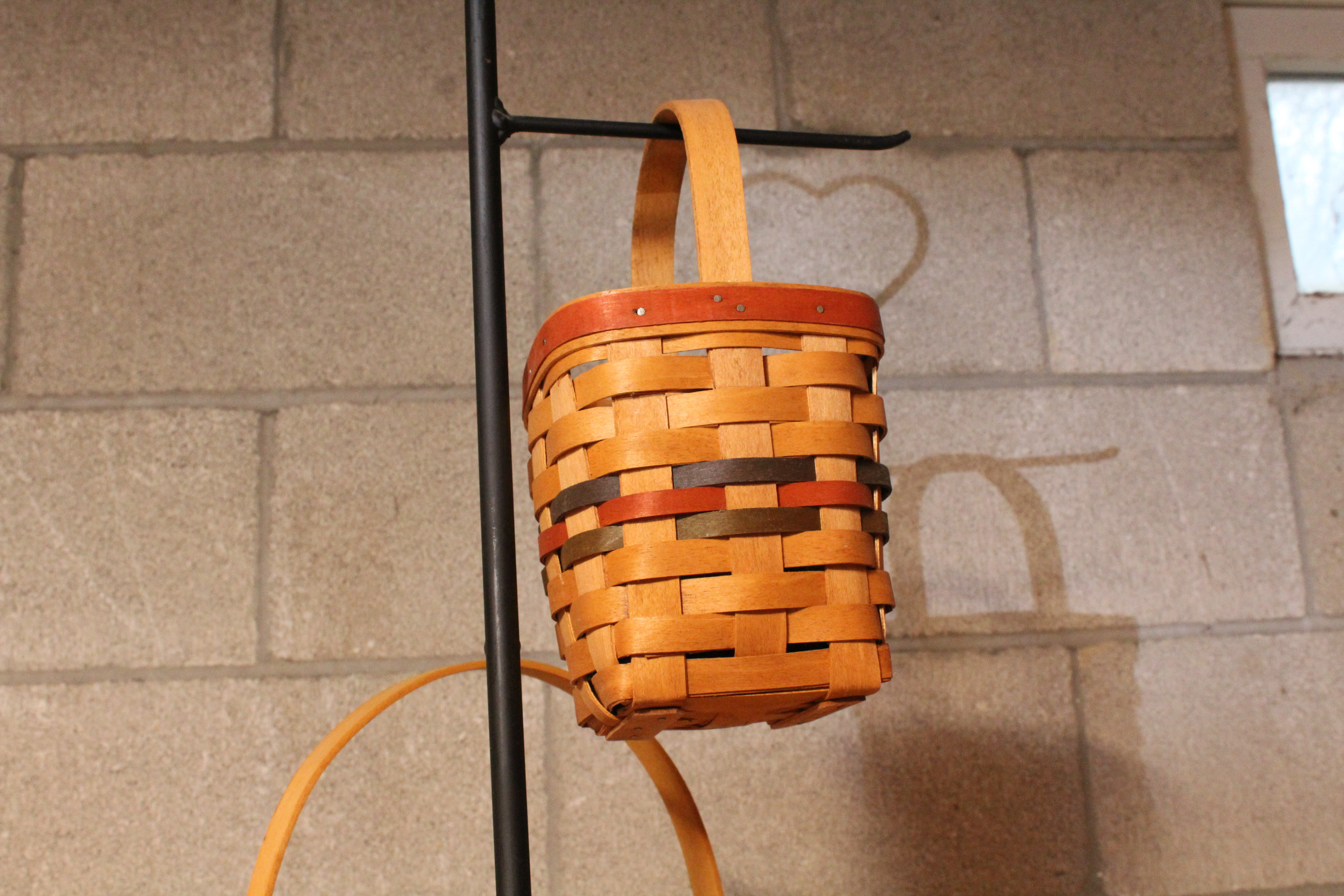 Basket Hanger with Longaberger and Other Baskets