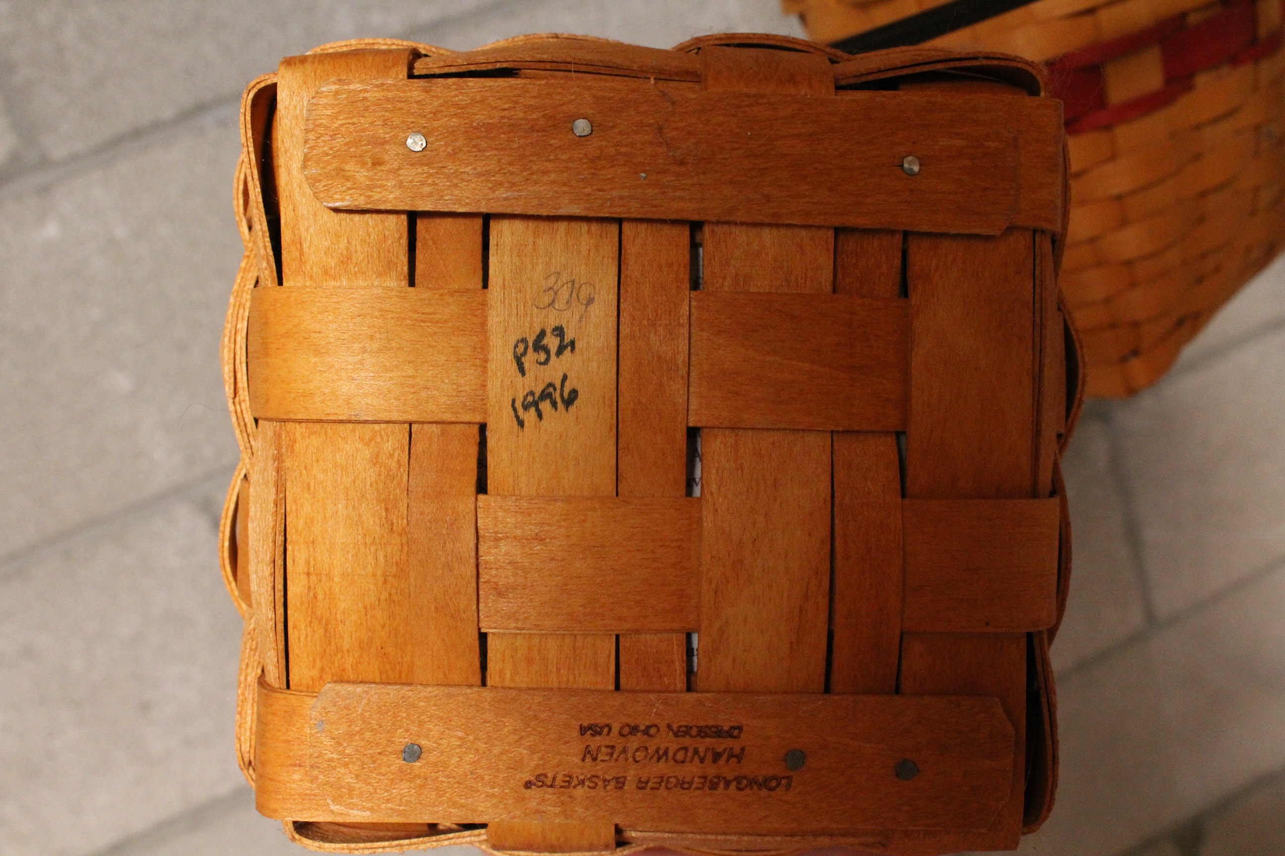 Basket Hanger with Longaberger and Other Baskets
