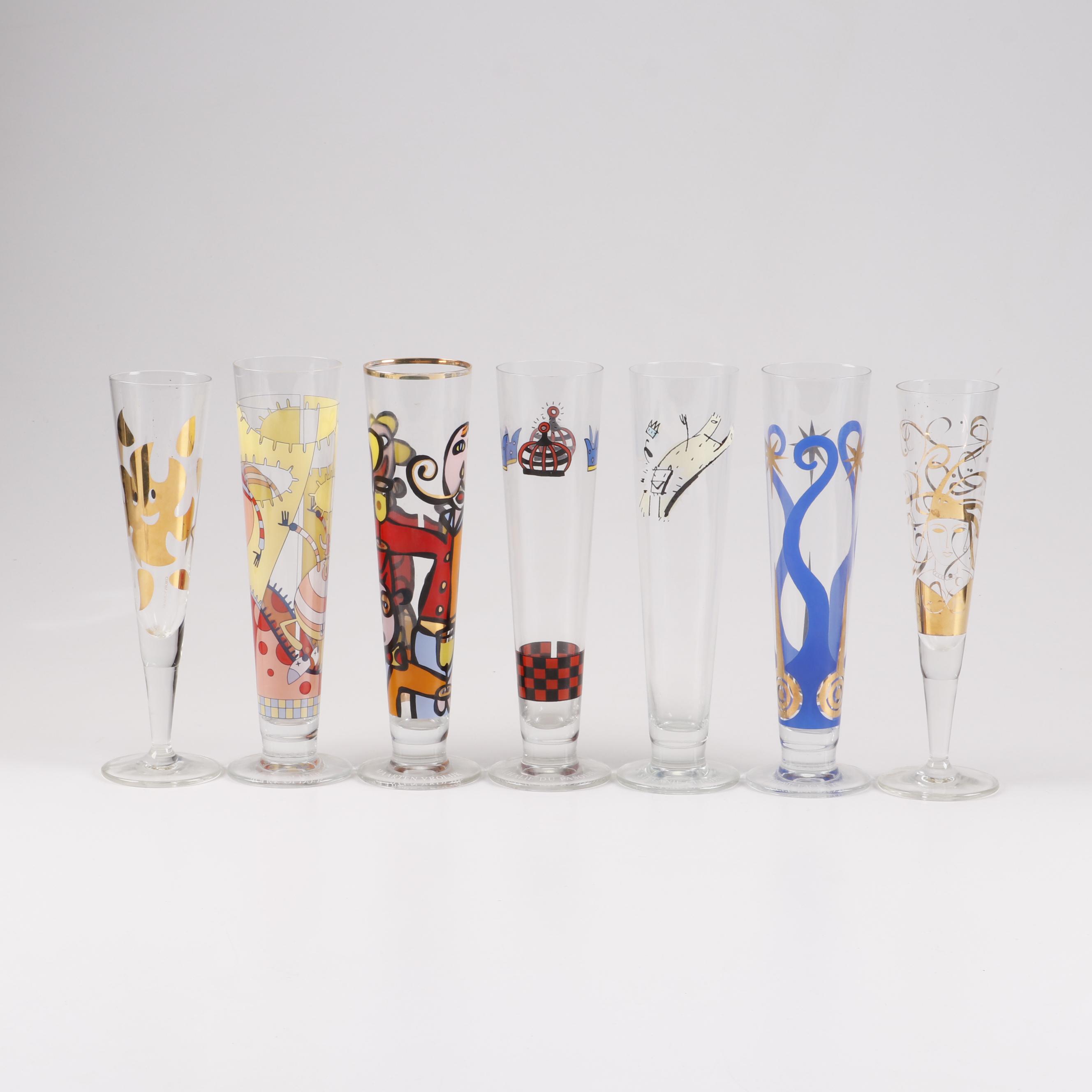 Ritzenhoff Pilsner and Champagne Glasses