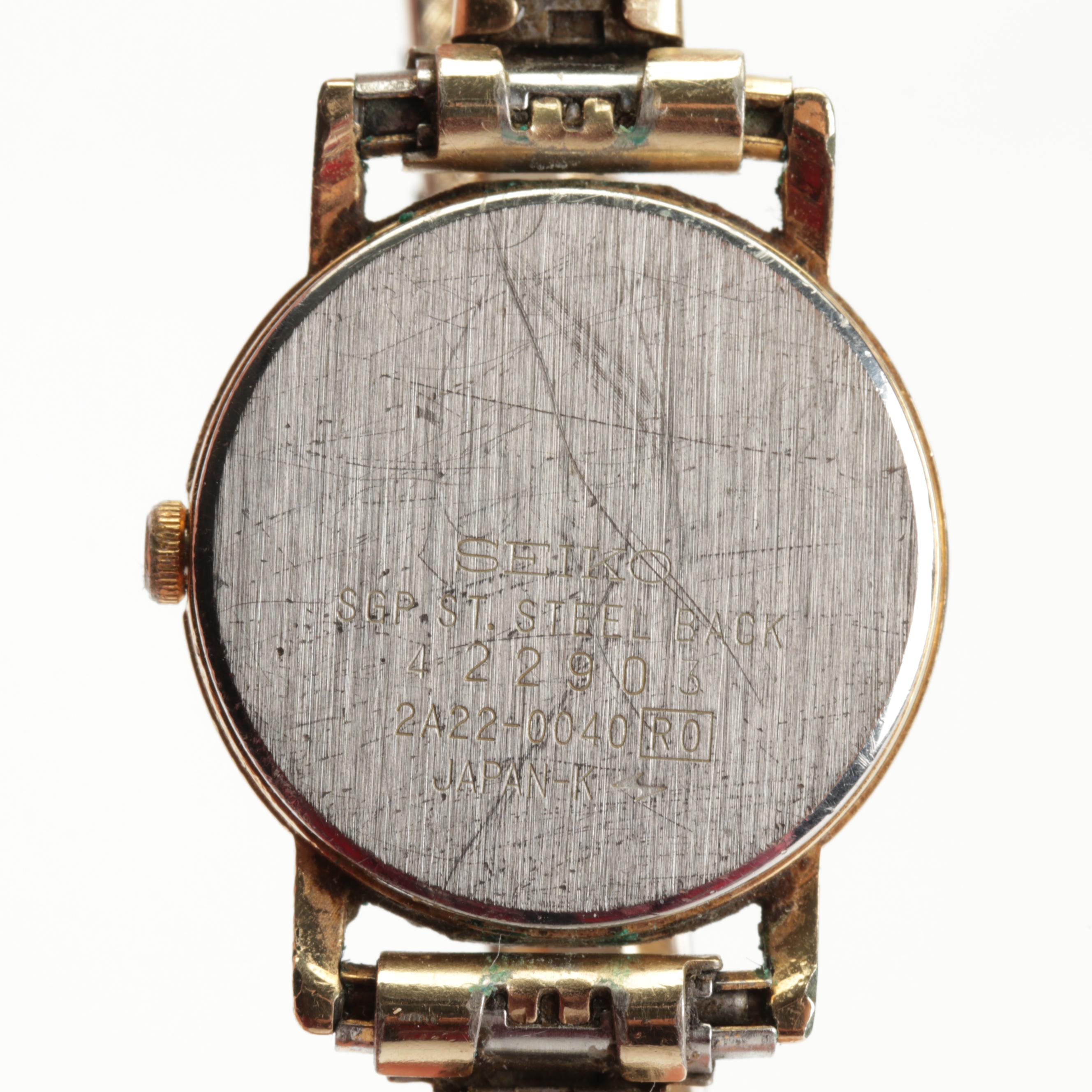 Silver and Gold Tone Wrist Watches Featuring Tempus and Timex