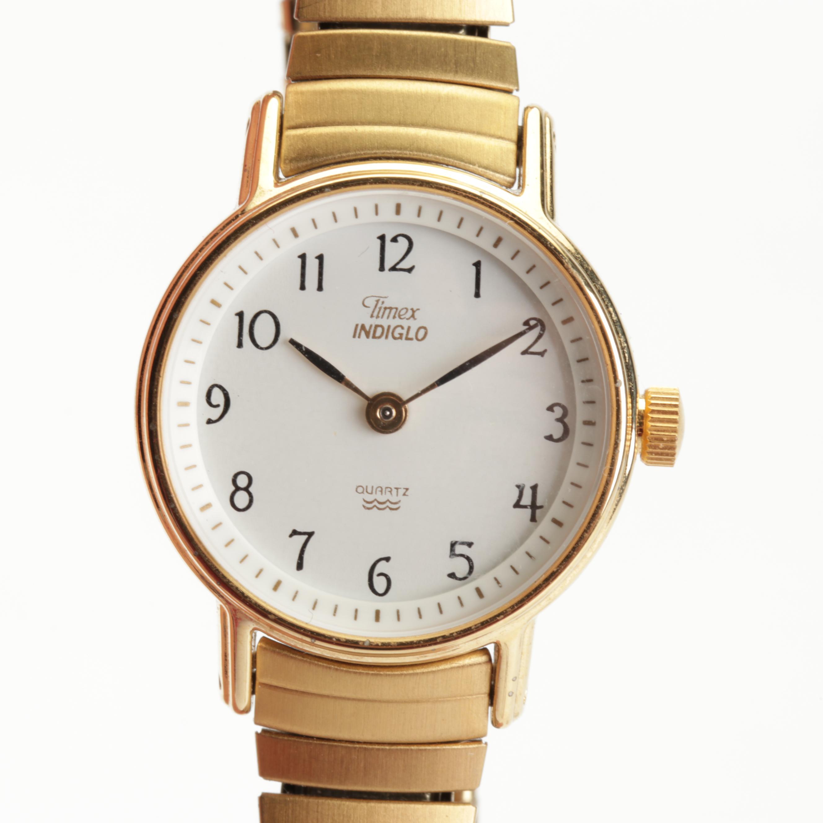 Silver and Gold Tone Wrist Watches Featuring Tempus and Timex