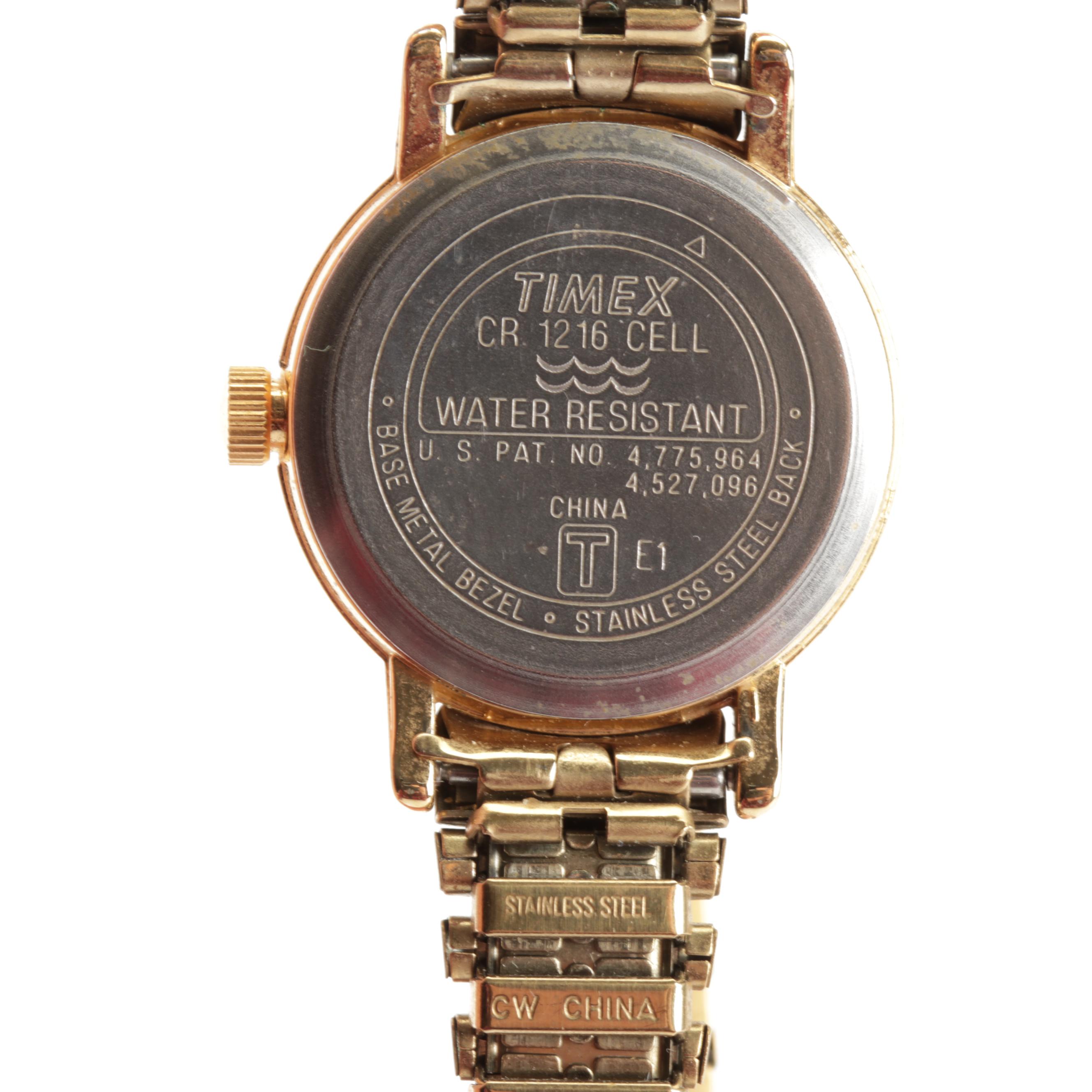 Silver and Gold Tone Wrist Watches Featuring Tempus and Timex